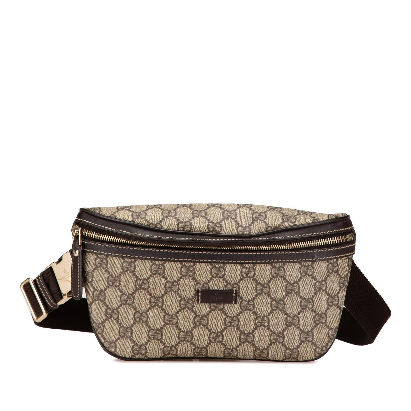 Gucci GG Supreme Belt Canvas Brown Accessory