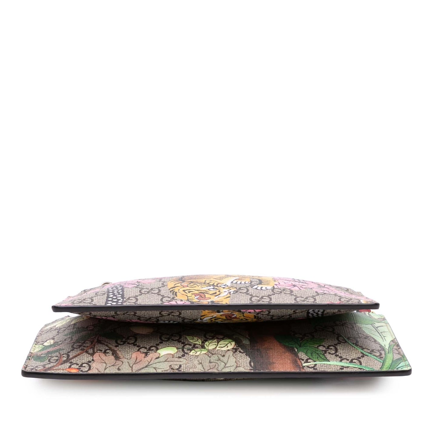 Gucci GG Supreme Bengal Double Zip Crossbody Bag