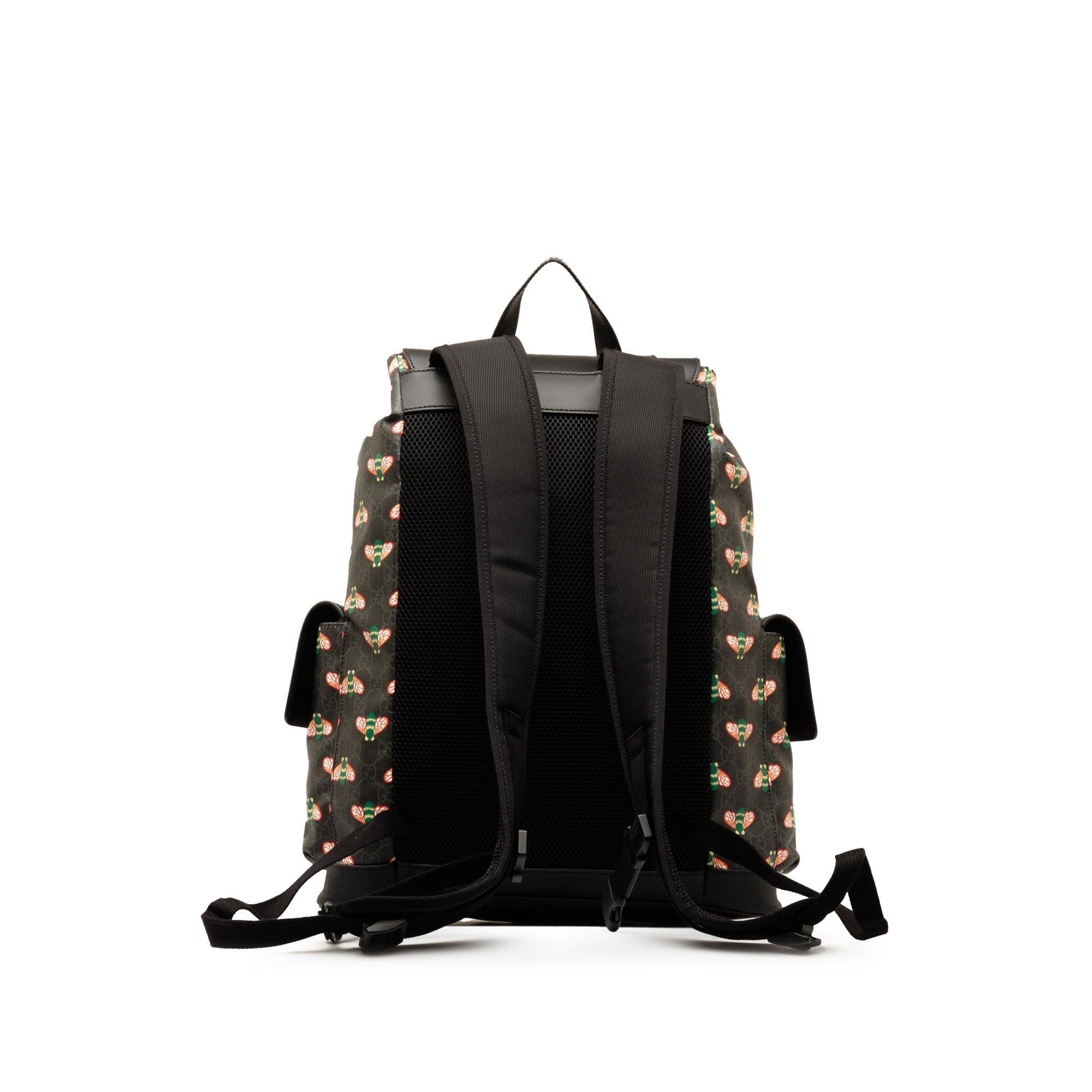 Gucci GG Supreme Bestiary Bee Backpack Canvas Black