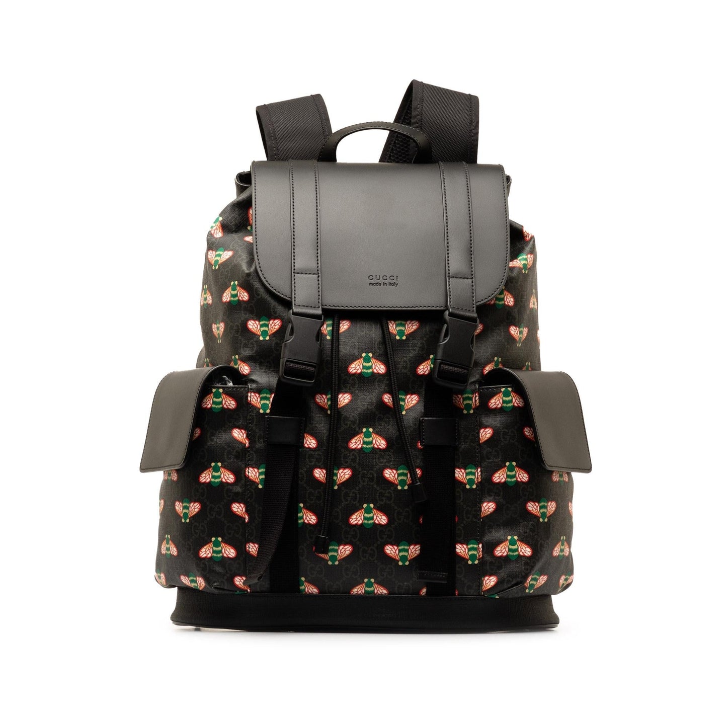 Gucci GG Supreme Bestiary Bee Backpack Canvas Black