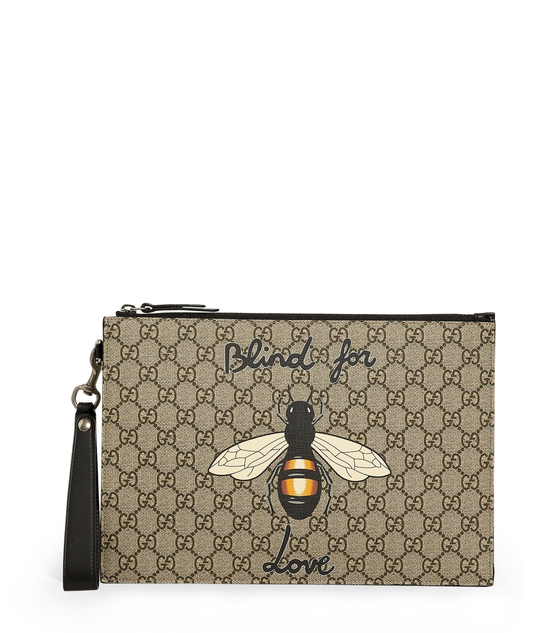 Gucci Bestiary Pouch Bee Travel Bag