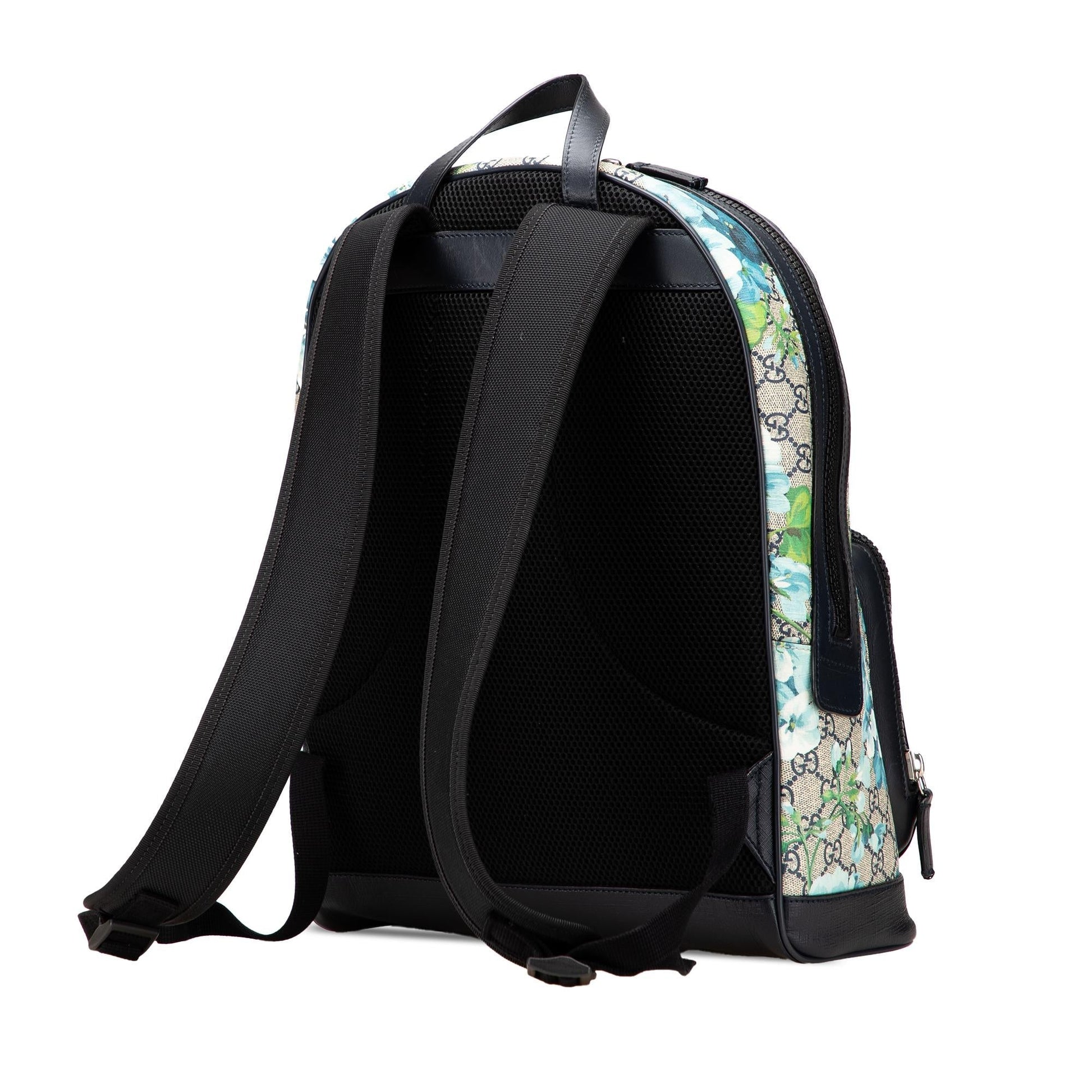 Gucci GG Supreme Blooms Day Backpack Canvas Brown