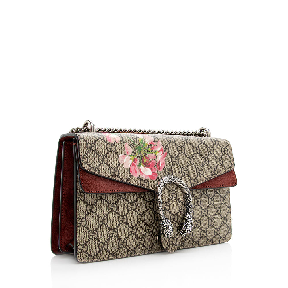 Gucci GG Supreme Blooms Dionysus SHF Canvas Suede Beige Pink Shoulder Bag 3
