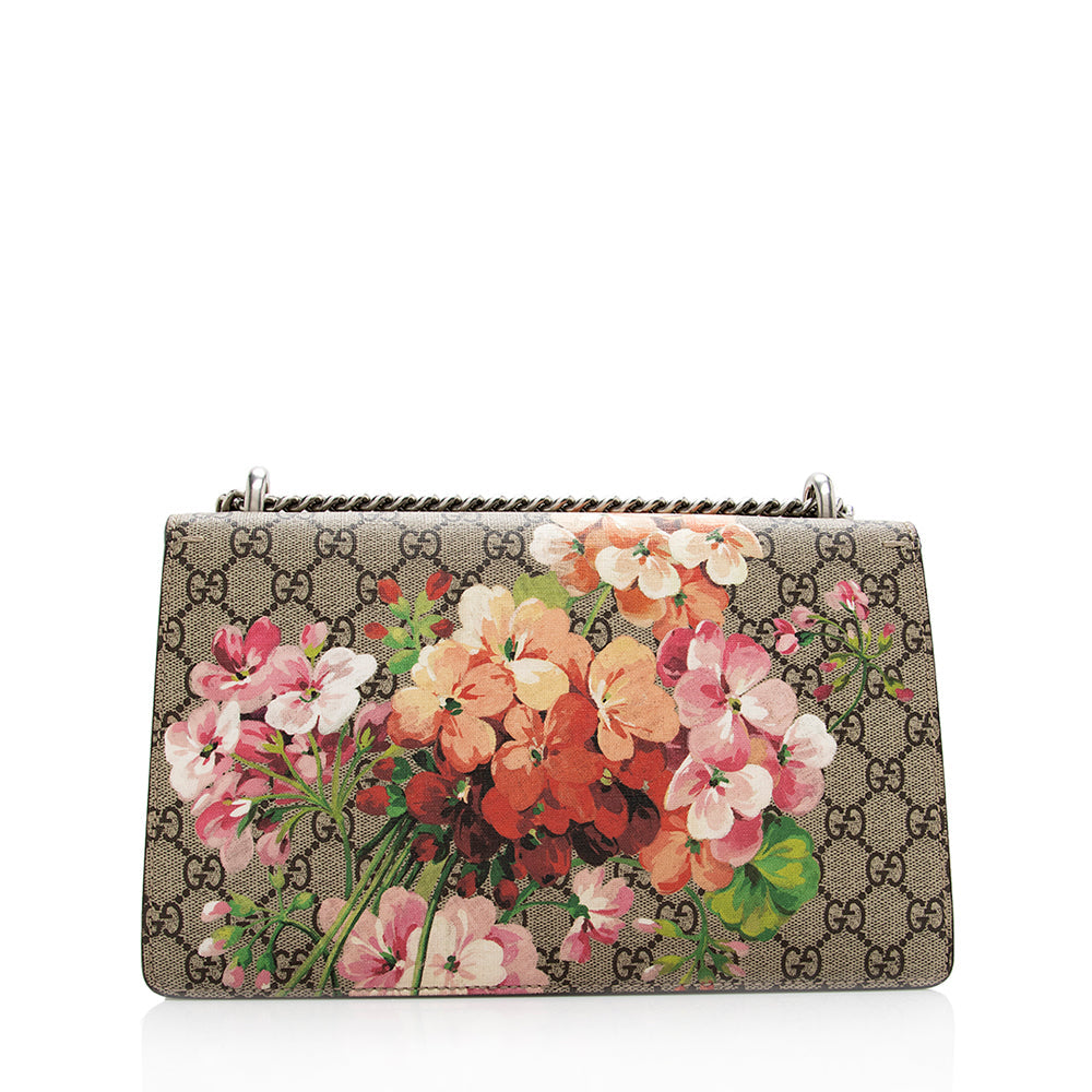Gucci GG Supreme Blooms Dionysus SHF-oNsjxW Canvas Suede Beige Pink Shoulder Bag