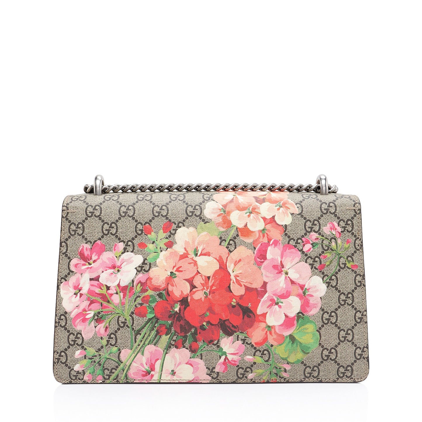 Gucci GG Supreme Blooms Dionysus SHF-oXxszK Canvas Suede Beige Pink Shoulder Bag