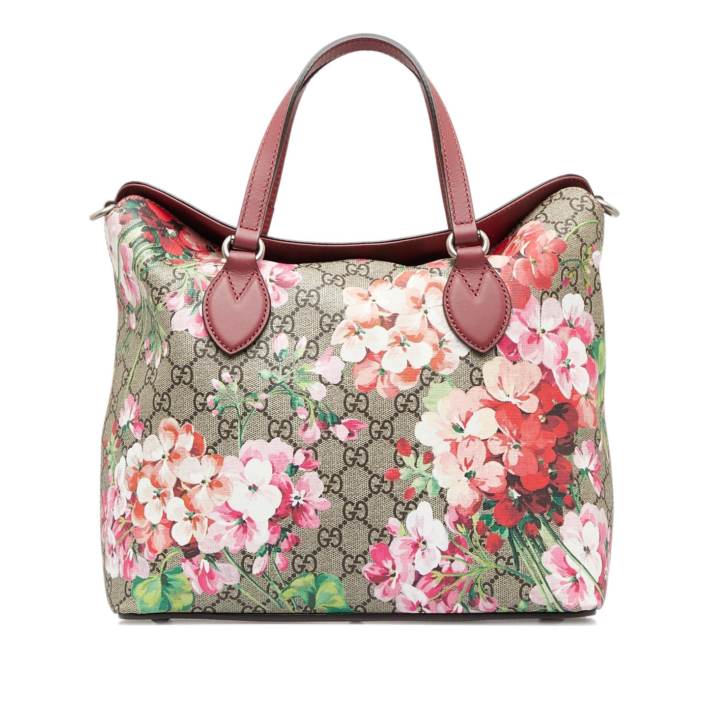 Gucci GG Supreme Blooms SHG-dKOctA Canvas Pink Satchel Bag