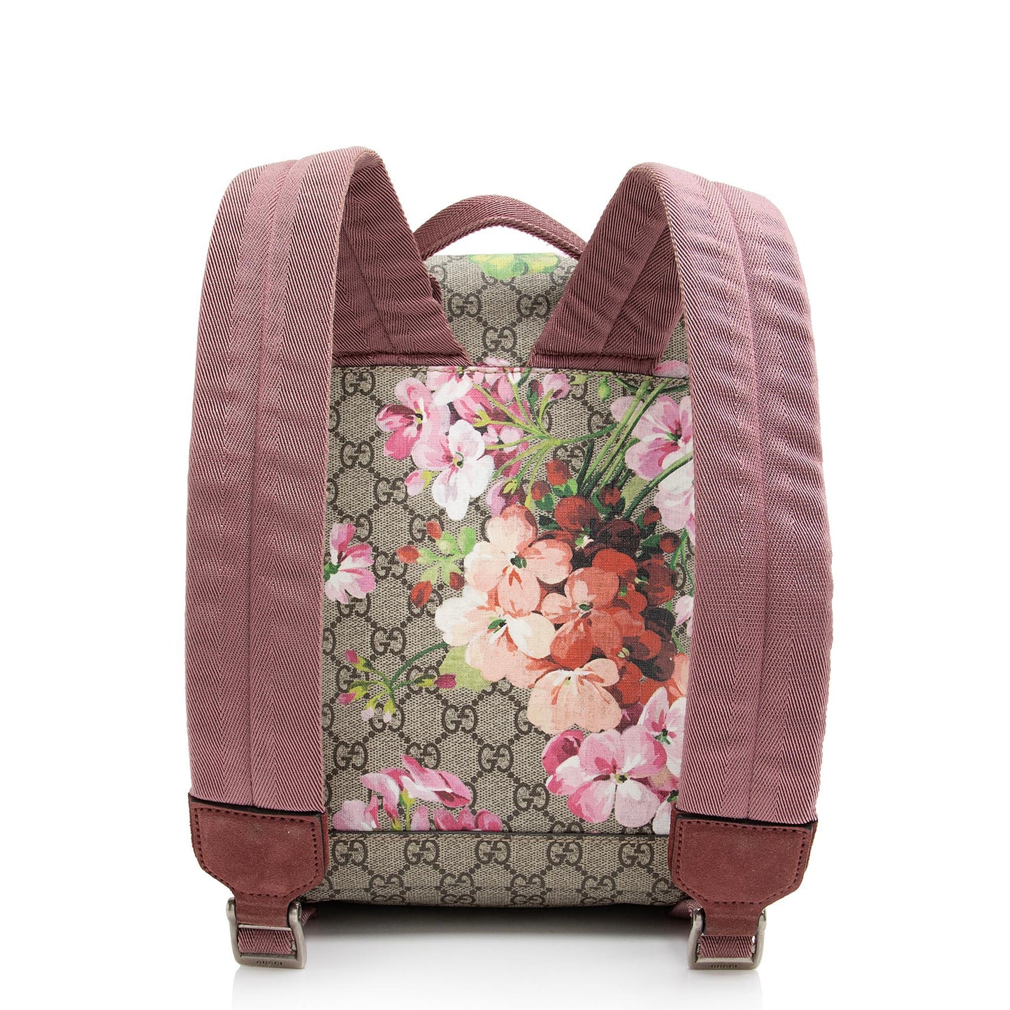 Gucci GG Supreme Blooms Backpack SHF-cWyqbN Leather Canvas Nylon Beige Shoulder Bag