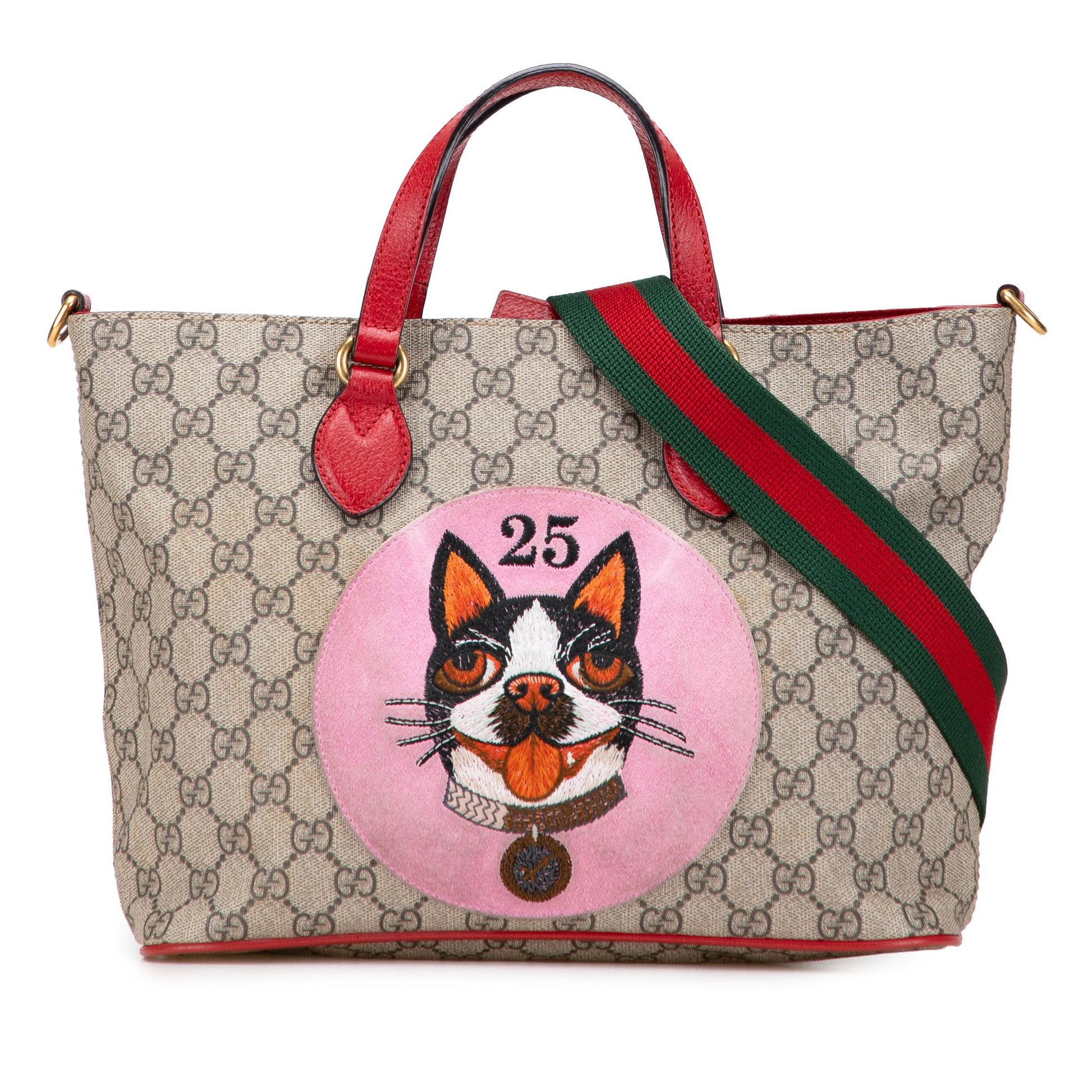 Gucci GG Supreme Bosco Web Travel Bag