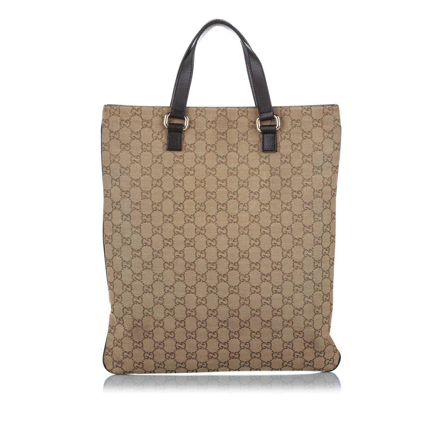 Gucci GG Supreme SHG Canvas Black Brown Tote Bag 3