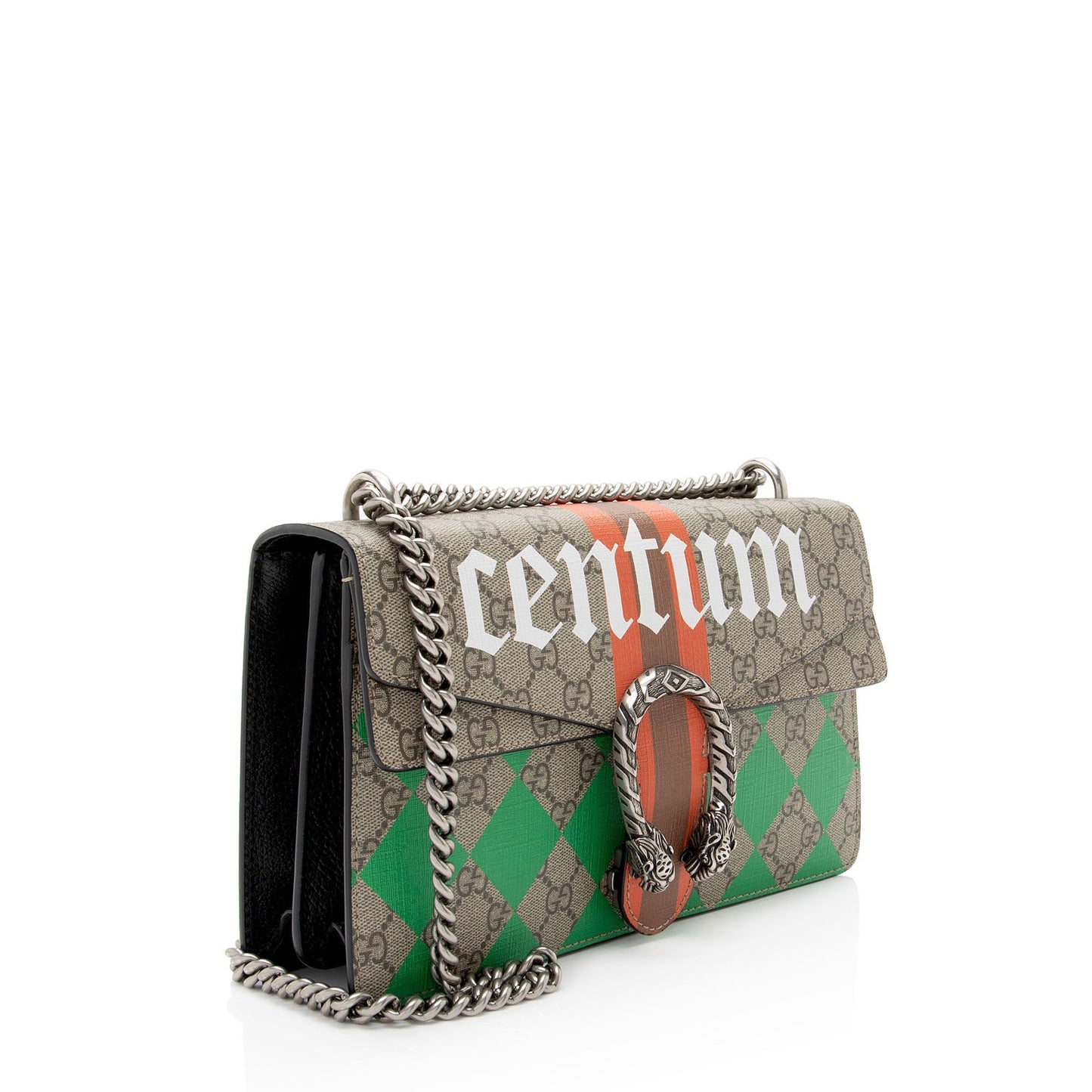 Gucci GG Supreme Centum Dionysus Leather Canvas White Brown Shoulder Bag