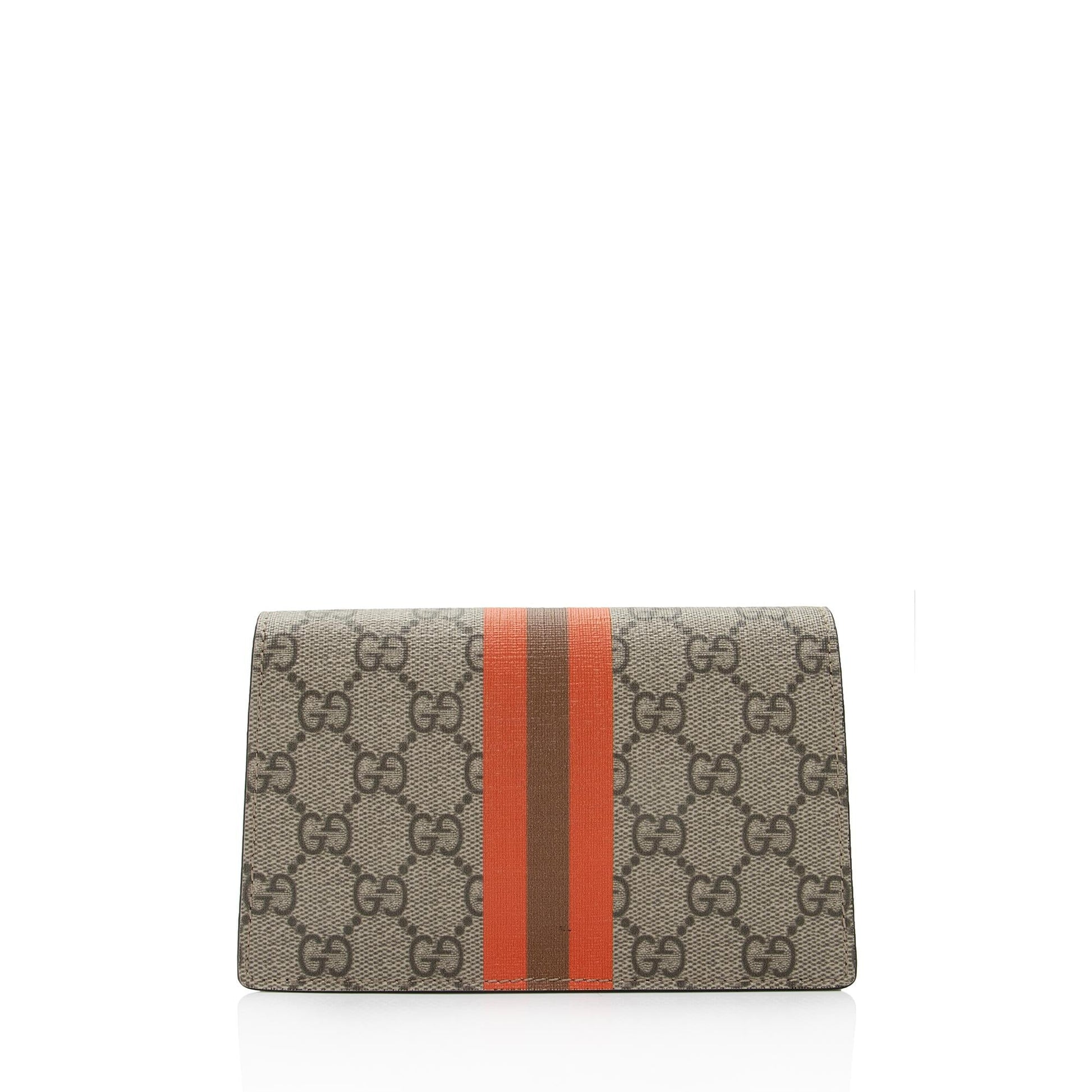 Gucci GG Supreme Centum Dionysus Super Leather Canvas Black Beige Crossbody Bag Shf Ncrsgn