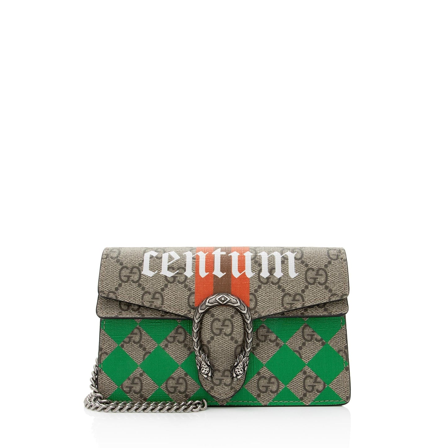 Gucci GG Supreme Centum Dionysus Super Leather Canvas Black Beige Crossbody Bag Shf Ncrsgn