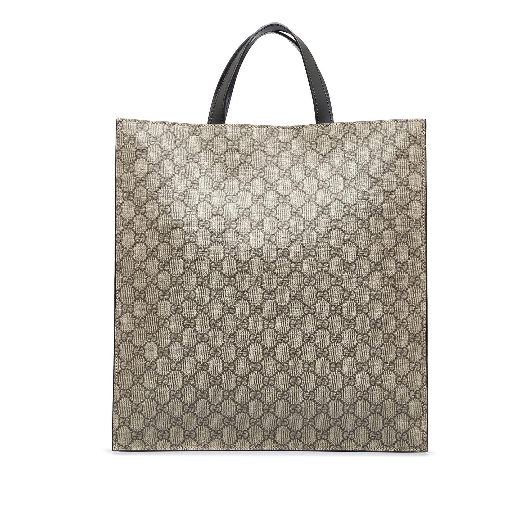 Gucci GG Supreme Convertible Soft SHG-2YpbxB Canvas Brown Tote Bag