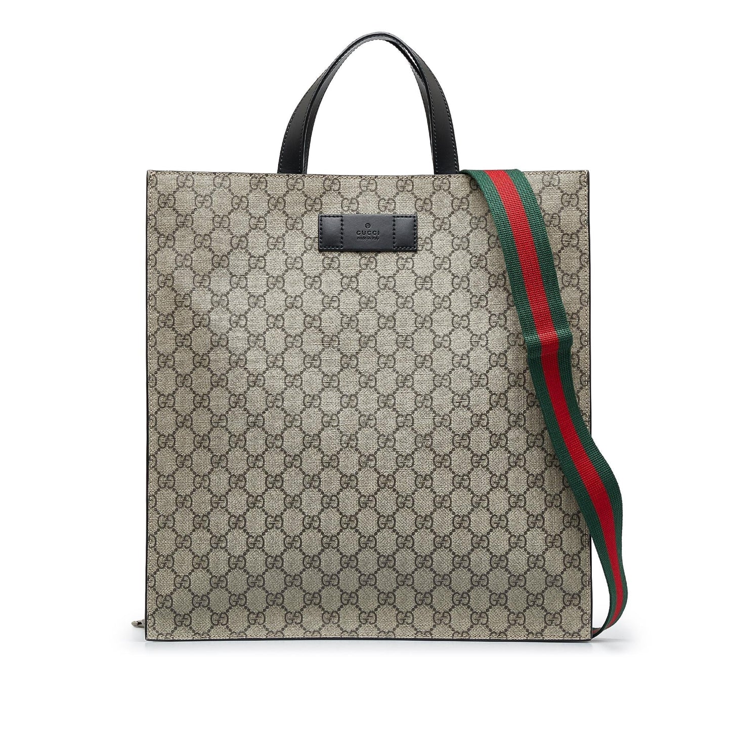 Gucci GG Supreme Convertible Soft SHG-LYYsLU Canvas Brown Tote Bag