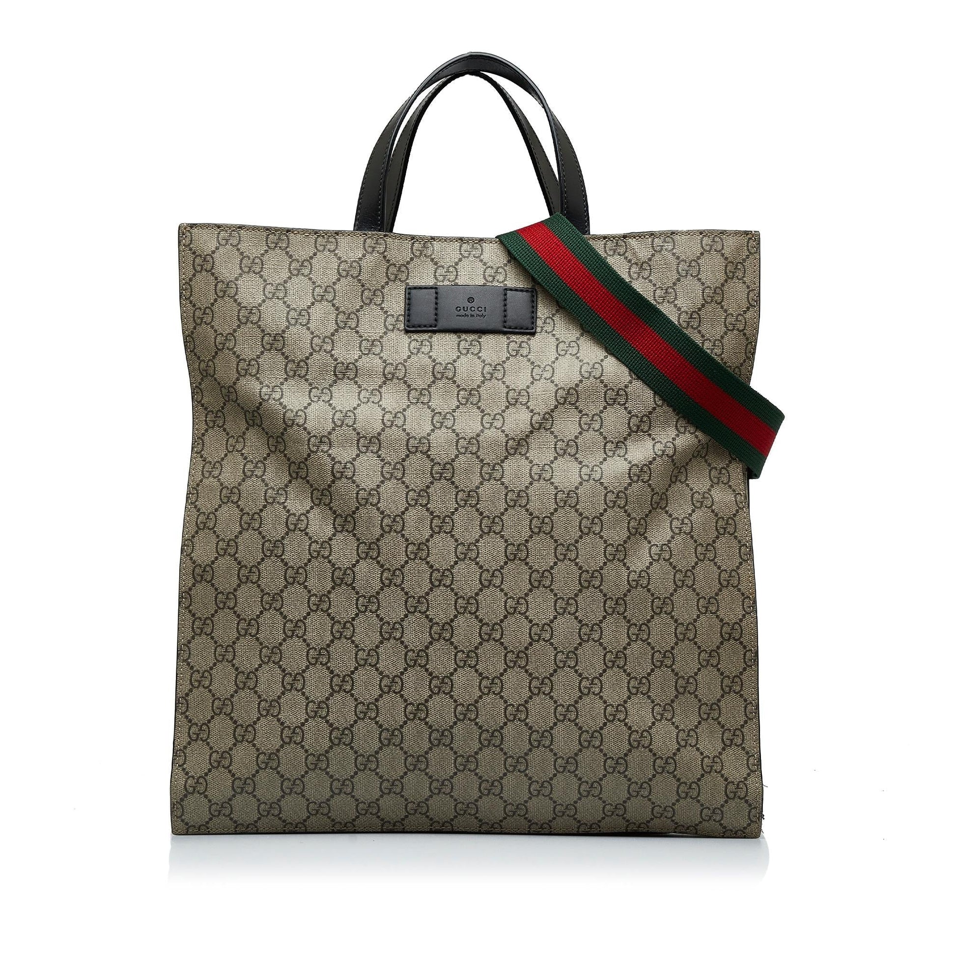 Gucci GG Supreme Convertible Soft SHG-W3x4zT Canvas Brown Tote Bag