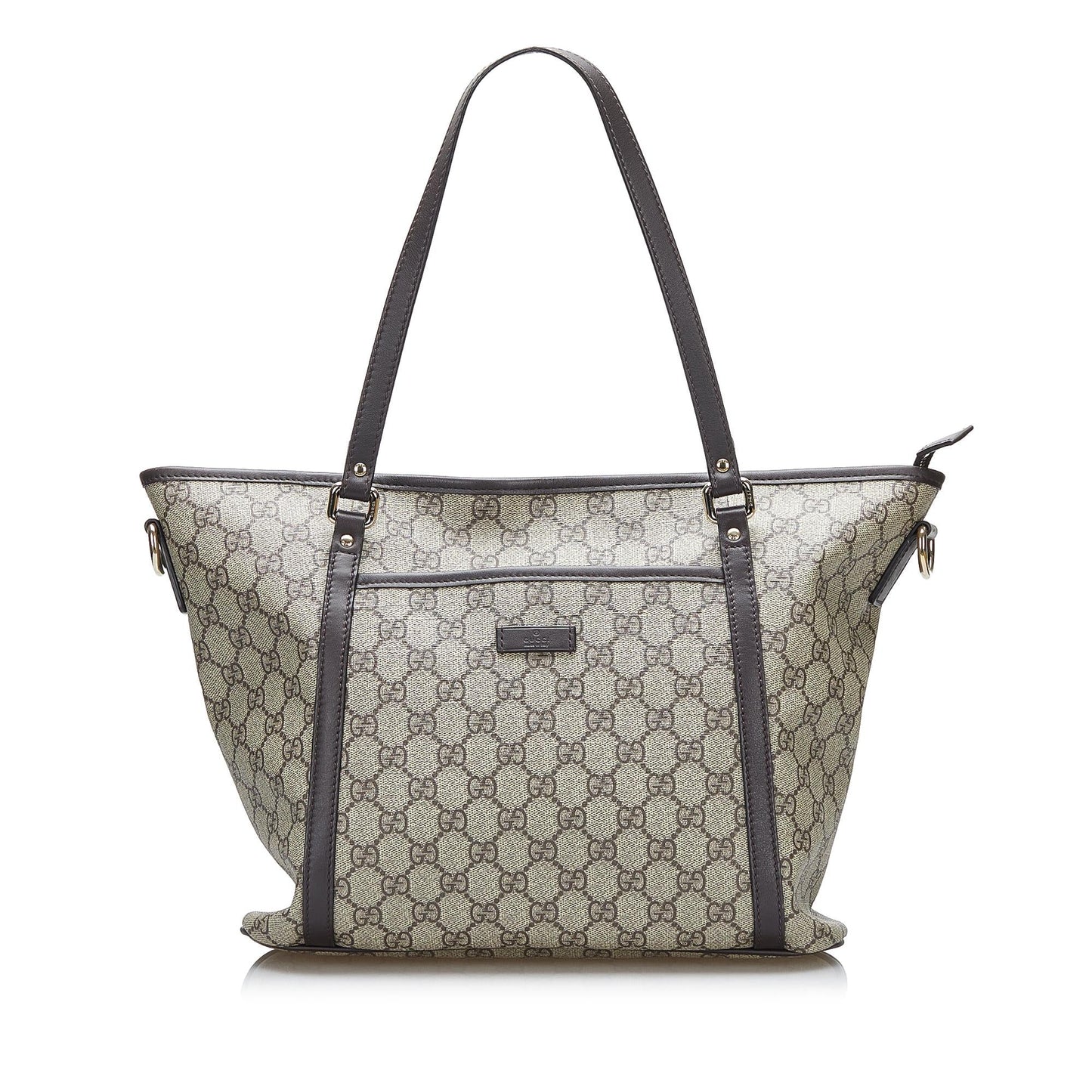 Gucci GG Supreme Convertible SHG-buqz7d Canvas Brown Tote Bag