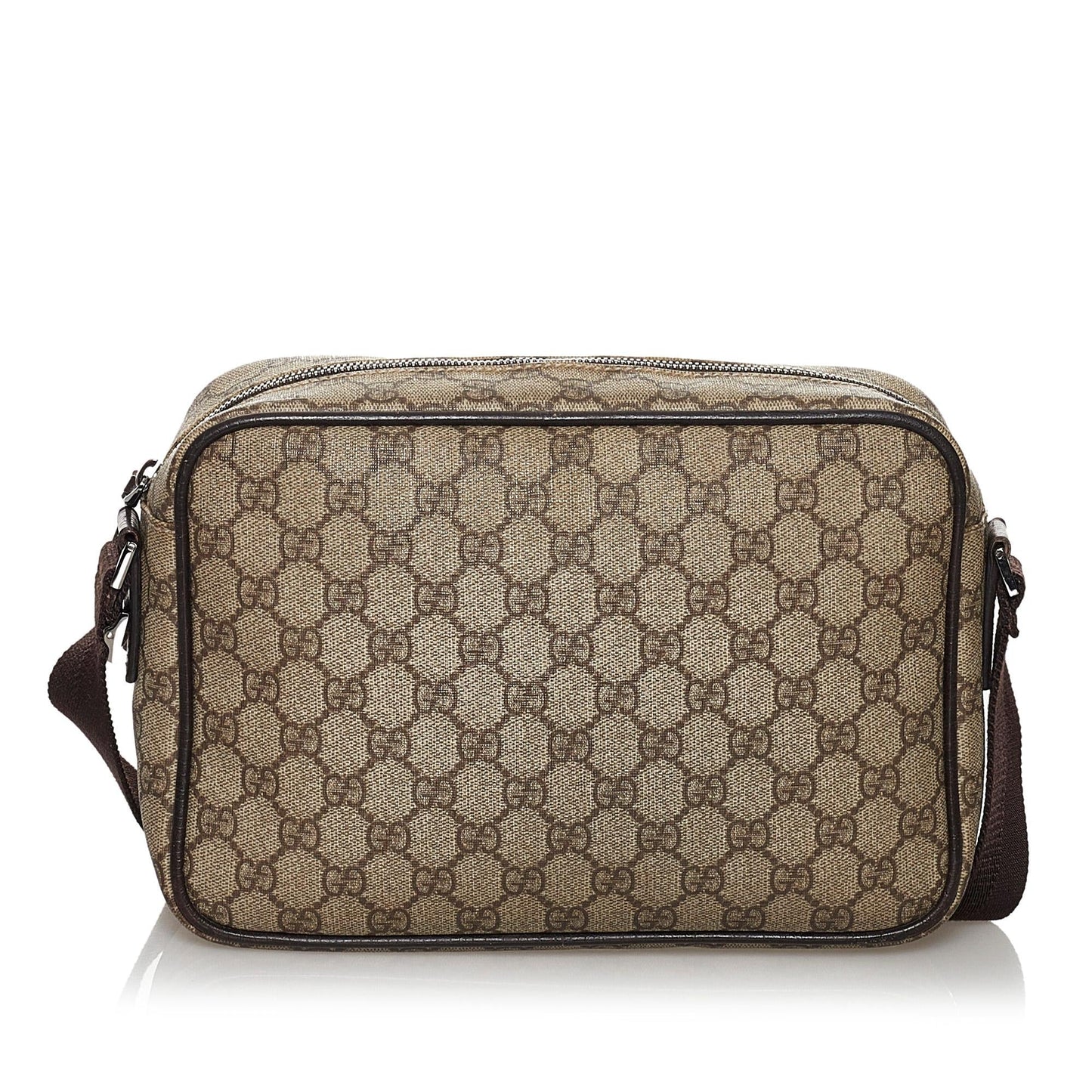 Gucci GG Supreme SHG Canvas Brown Crossbody Bag 10