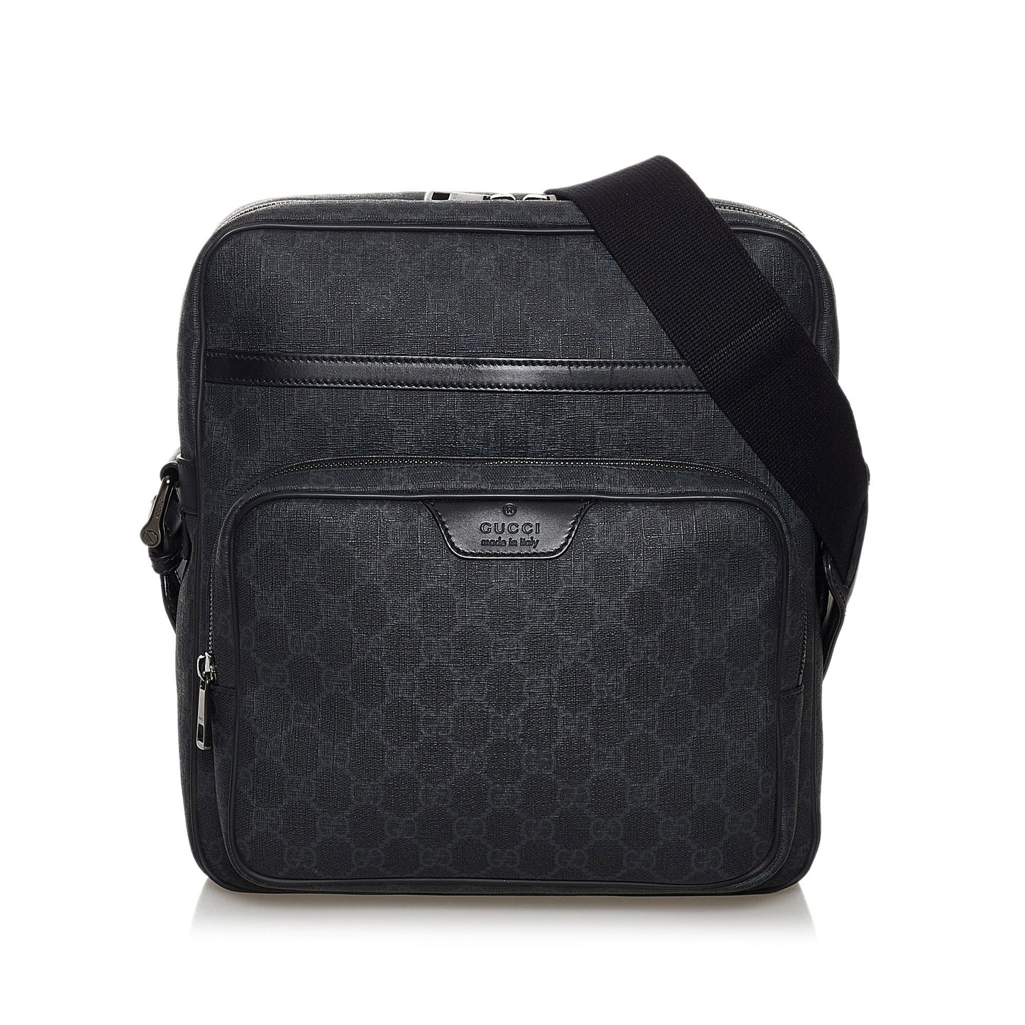 Gucci GG Supreme SHG Canvas Black Crossbody Bag Bag Shg