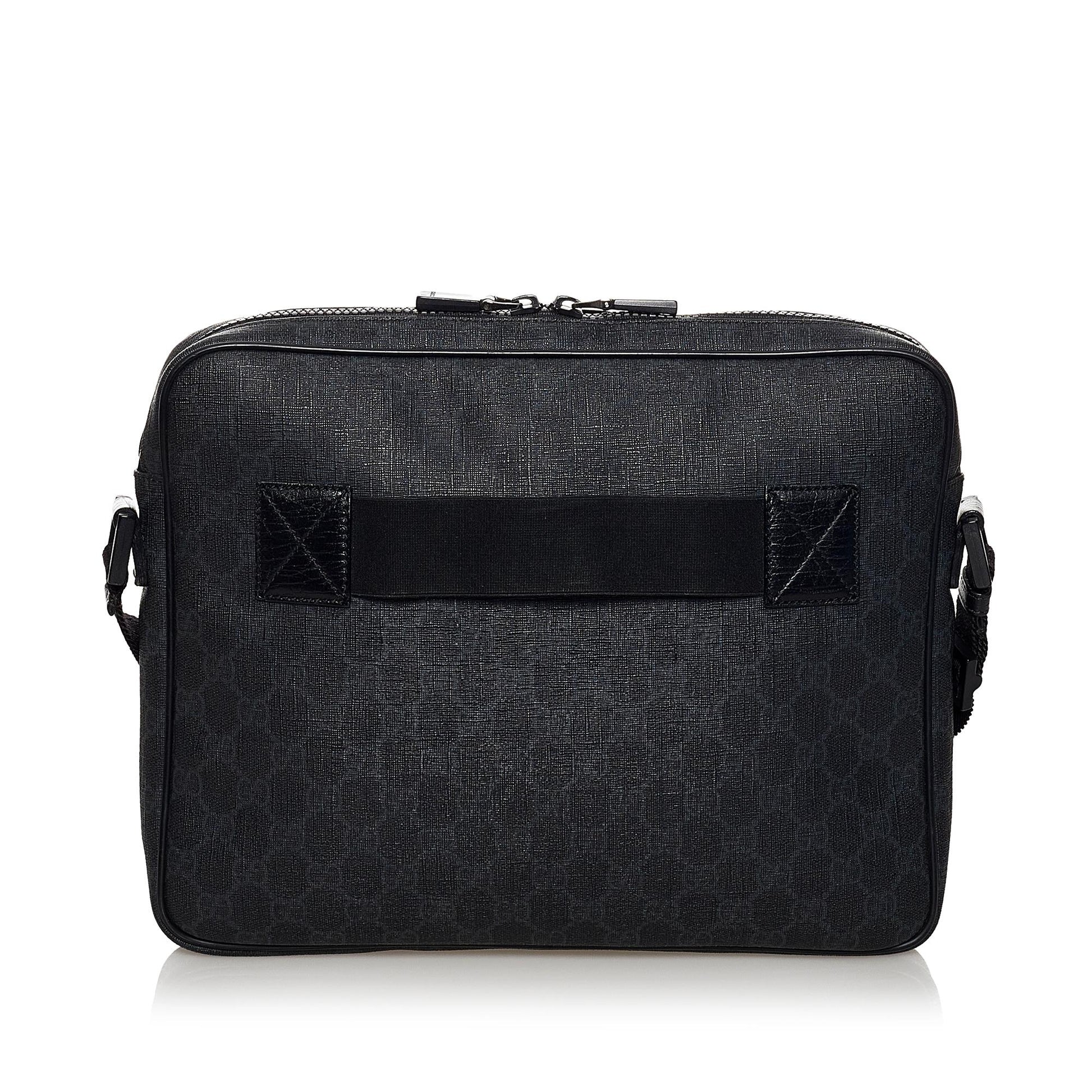 Gucci GG Supreme SHG Canvas Black Crossbody Bag 3