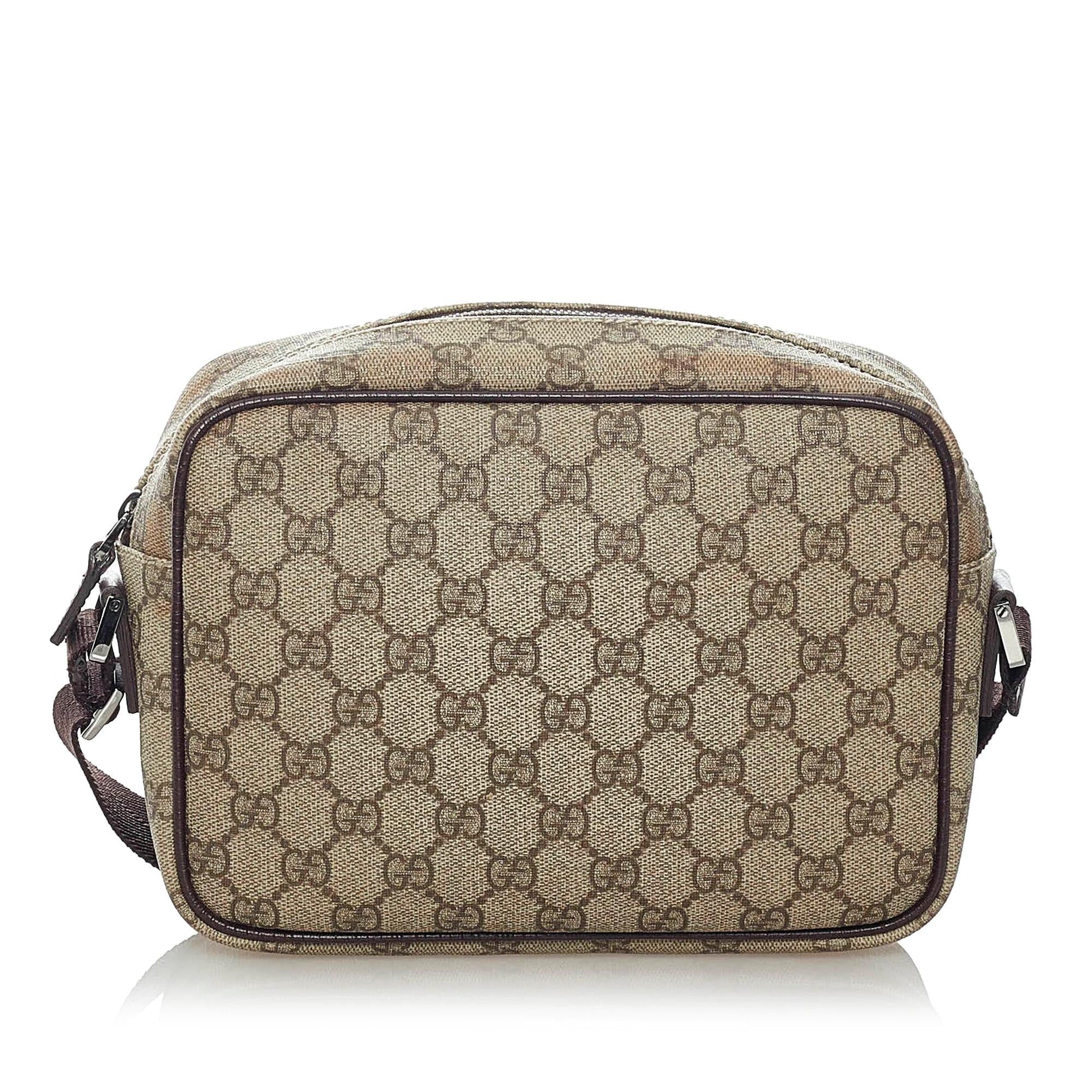 Gucci GG Supreme SHG Canvas Brown Crossbody Bag 3