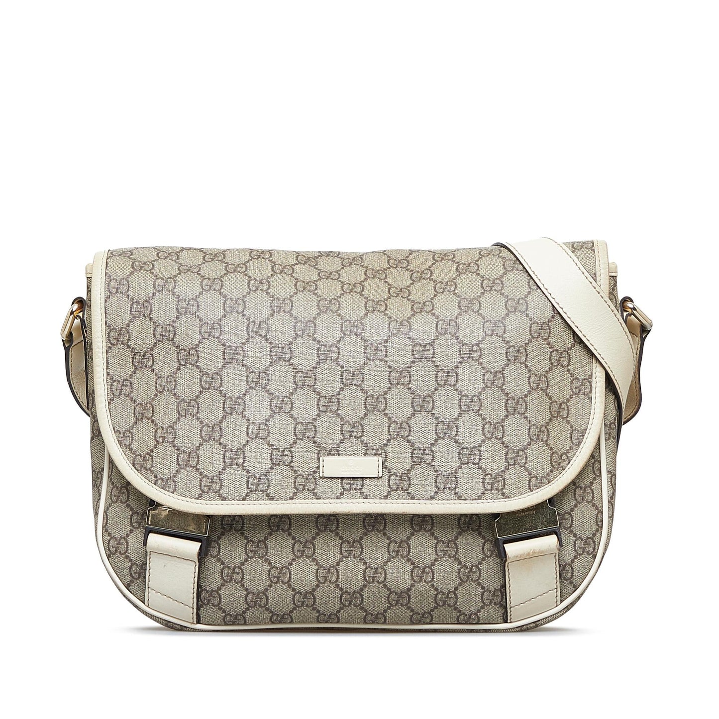 Gucci GG Supreme SHG-5GchCX Canvas Brown Crossbody Bag