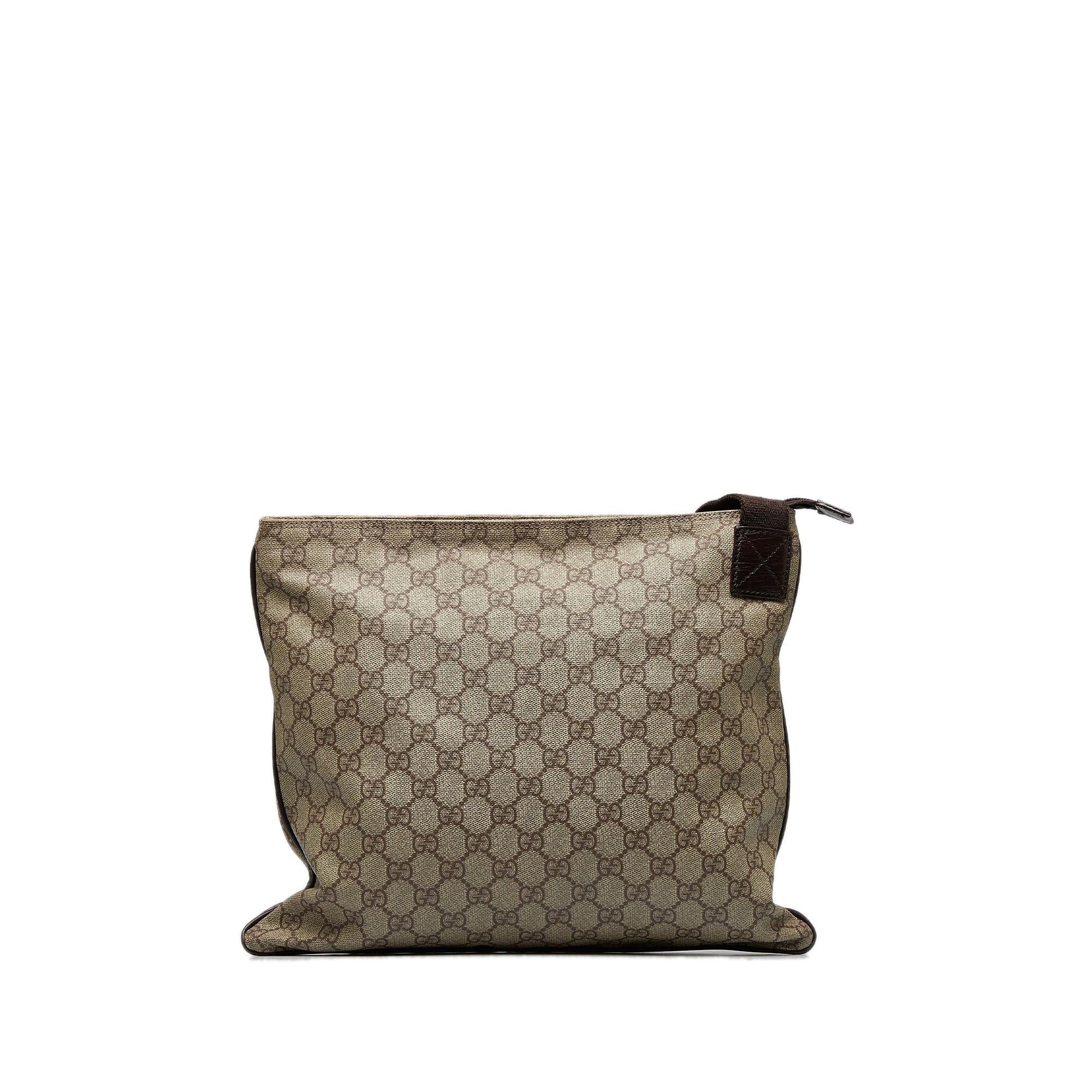 Gucci GG Supreme SHG-VM8RkV Canvas Brown Crossbody Bag