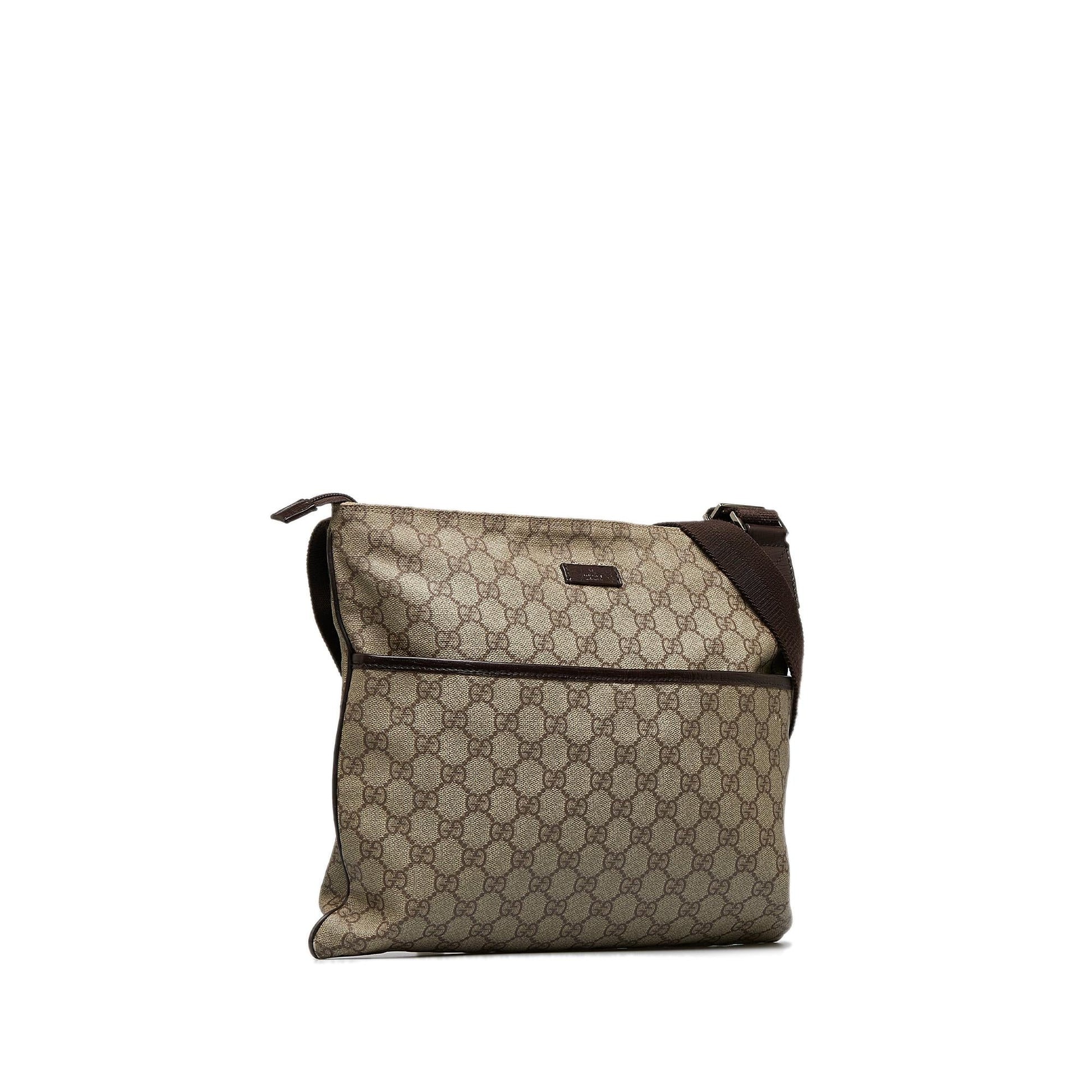 Gucci GG Supreme SHG-VM8RkV Canvas Brown Crossbody Bag