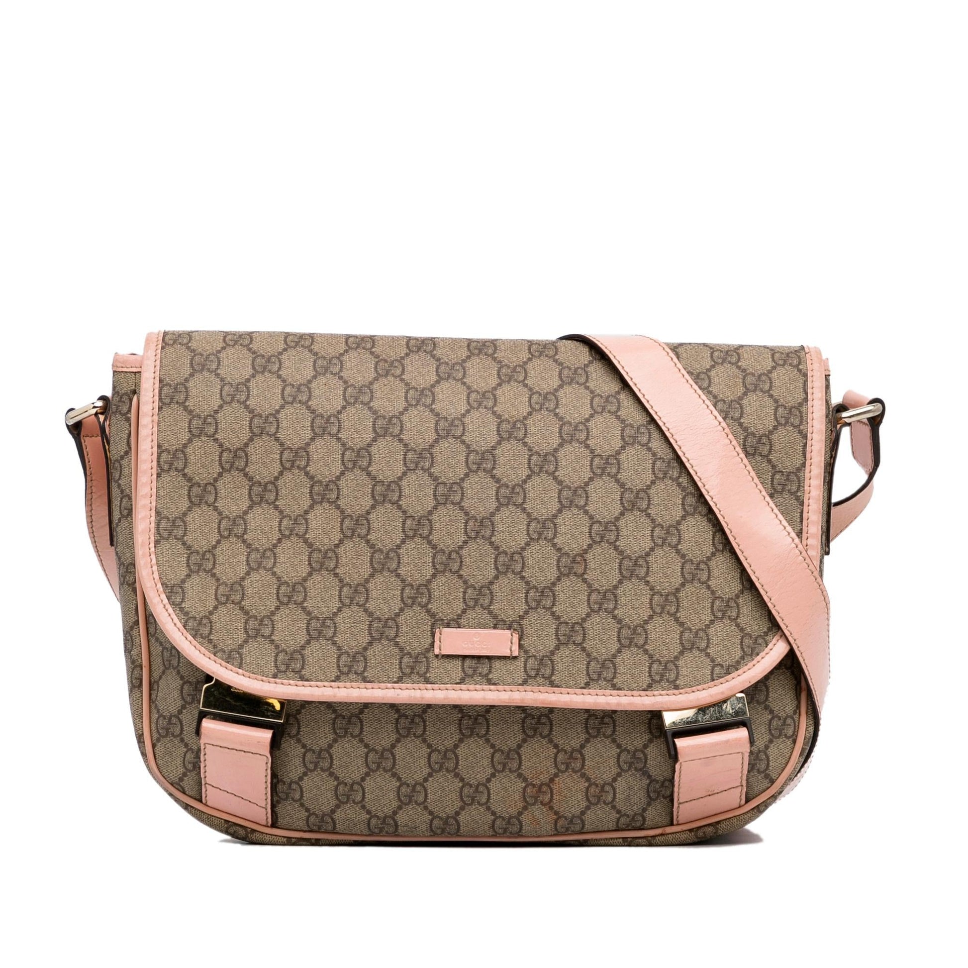 Gucci GG Supreme SHG-blAQvN Canvas Brown Crossbody Bag