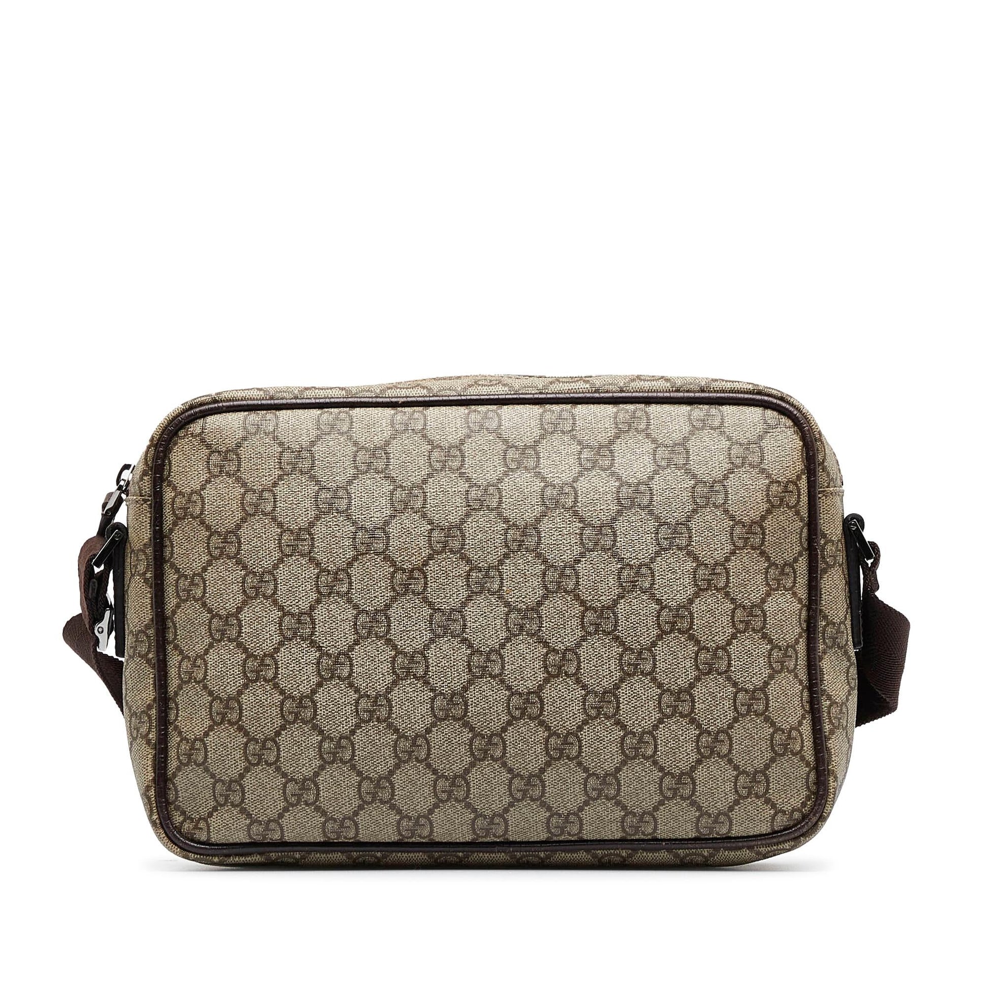 Gucci GG Supreme SHG-tRkLLV Canvas Brown Crossbody Bag