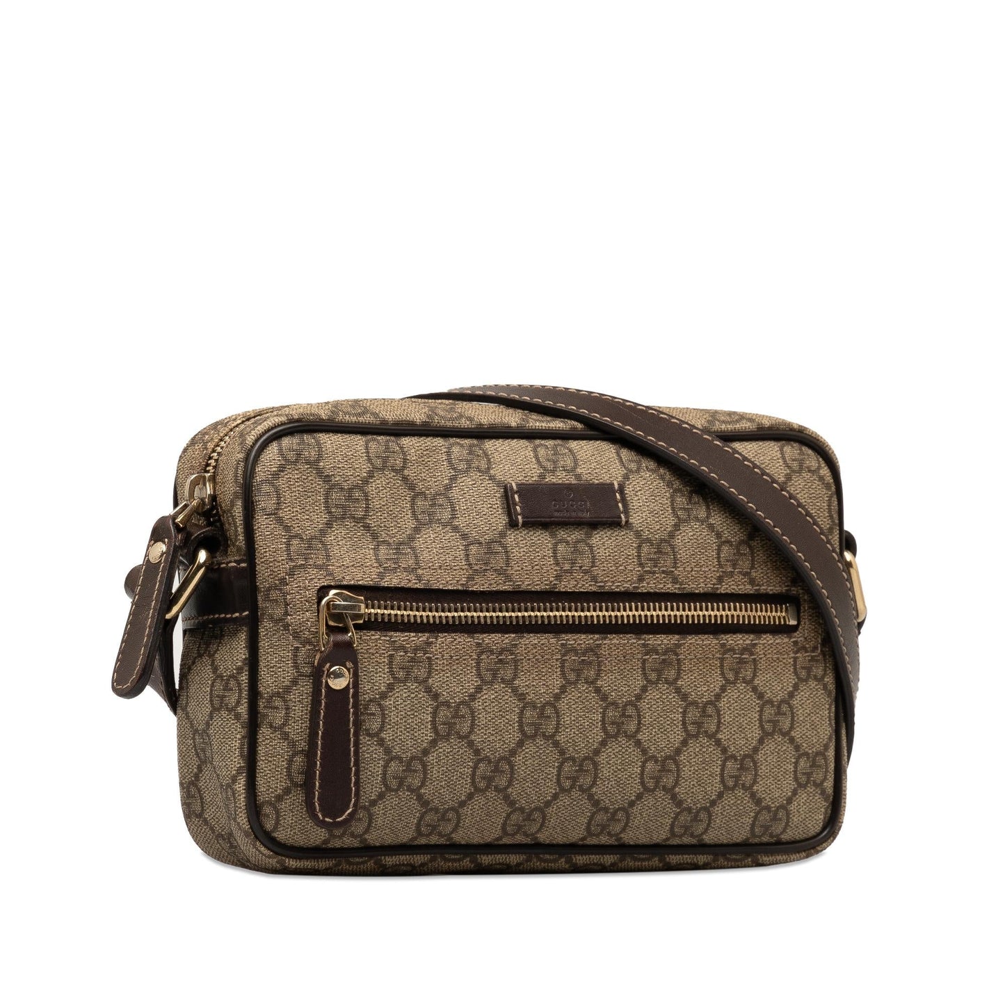 Gucci GG Supreme SHG-4b5sPG Canvas Brown Crossbody Bag