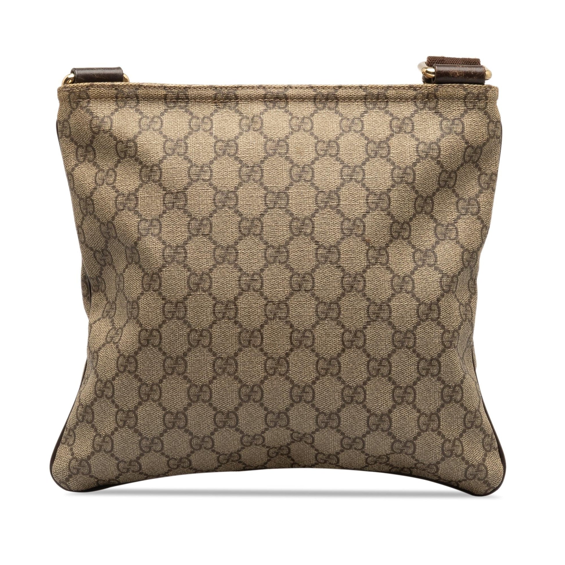 Gucci GG Supreme SHG-kb0kJX Canvas Calf Brown Crossbody Bag