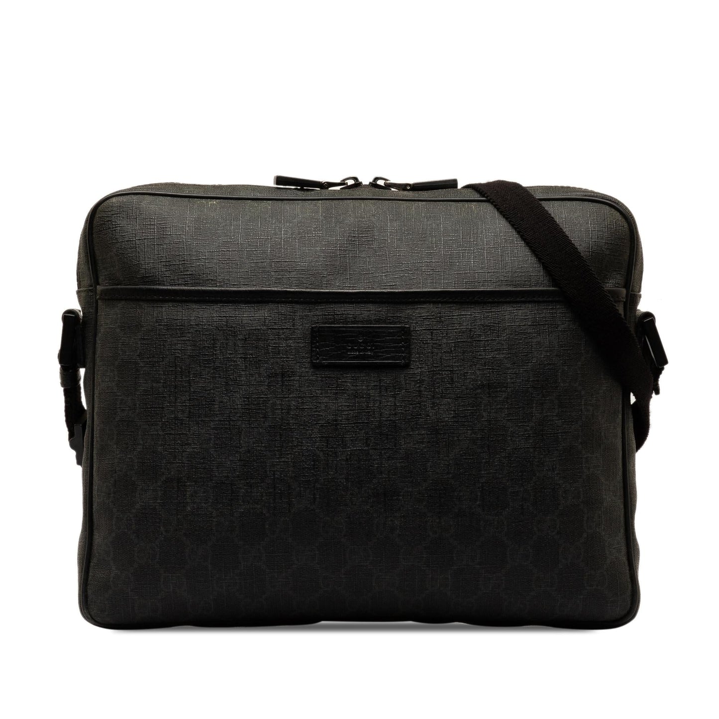 Gucci GG Supreme SHG-KnViiJ Canvas Calf Black Crossbody Bag