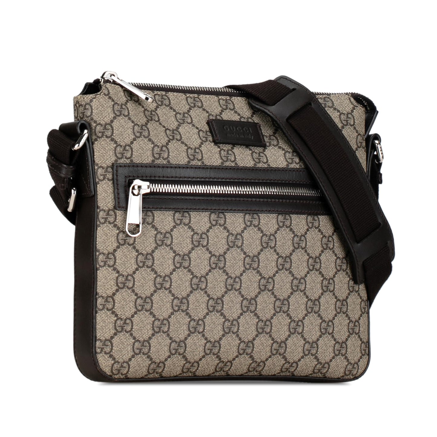Gucci GG Supreme SHG-tfvsqZ Canvas Calf Brown Crossbody Bag
