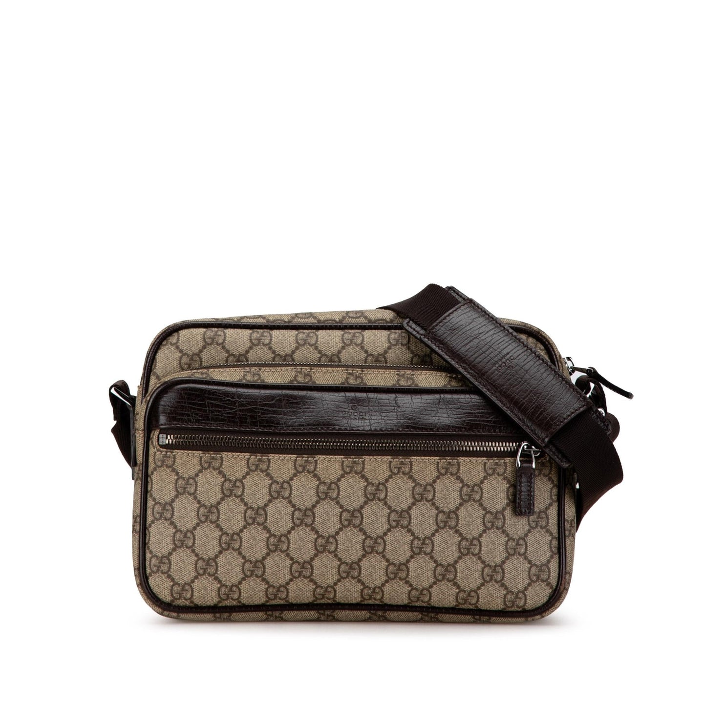 Gucci GG Supreme SHG-WzCVPV Canvas Calf Brown Crossbody Bag