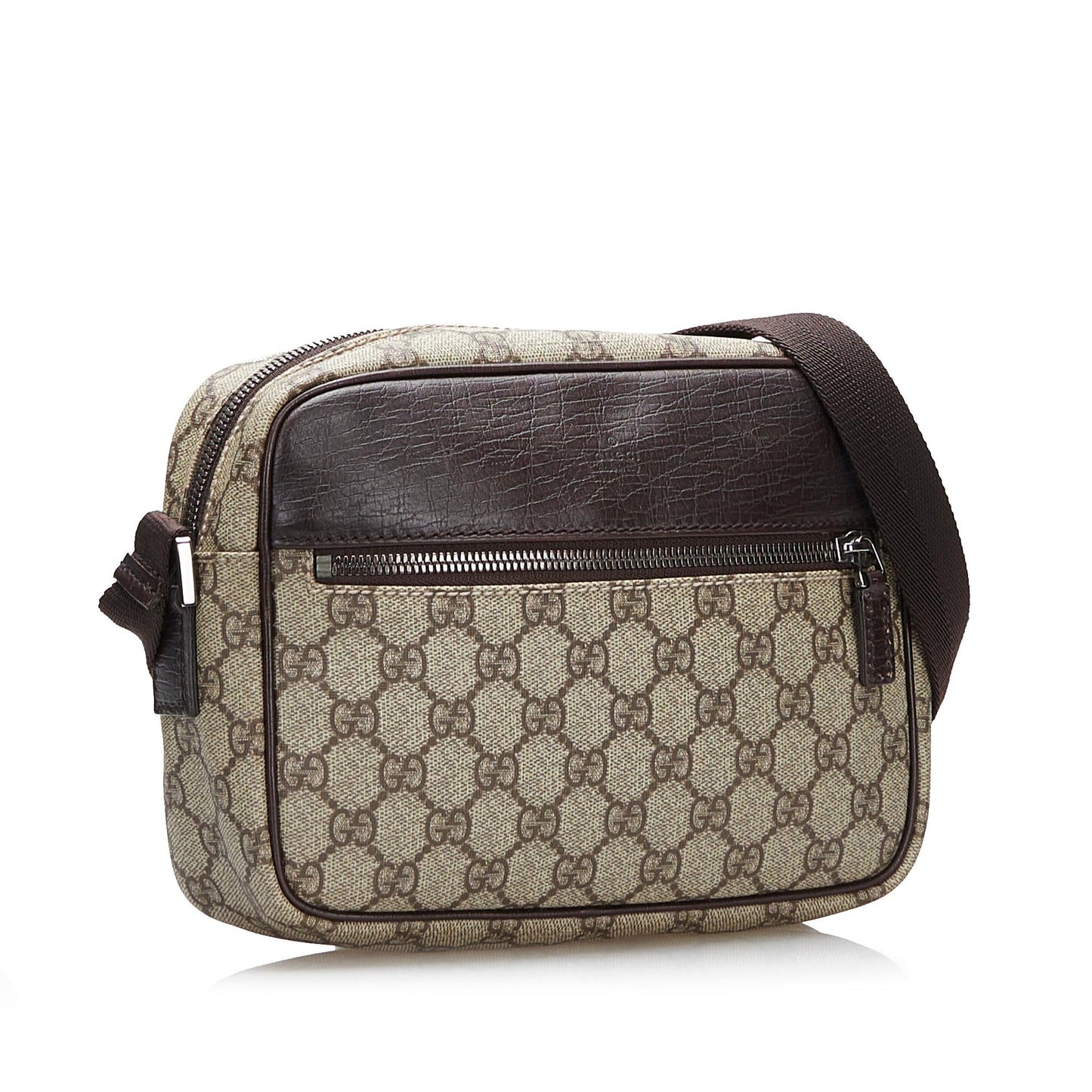 Gucci GG Supreme SHG-iUxwJz Canvas Brown Crossbody Bag