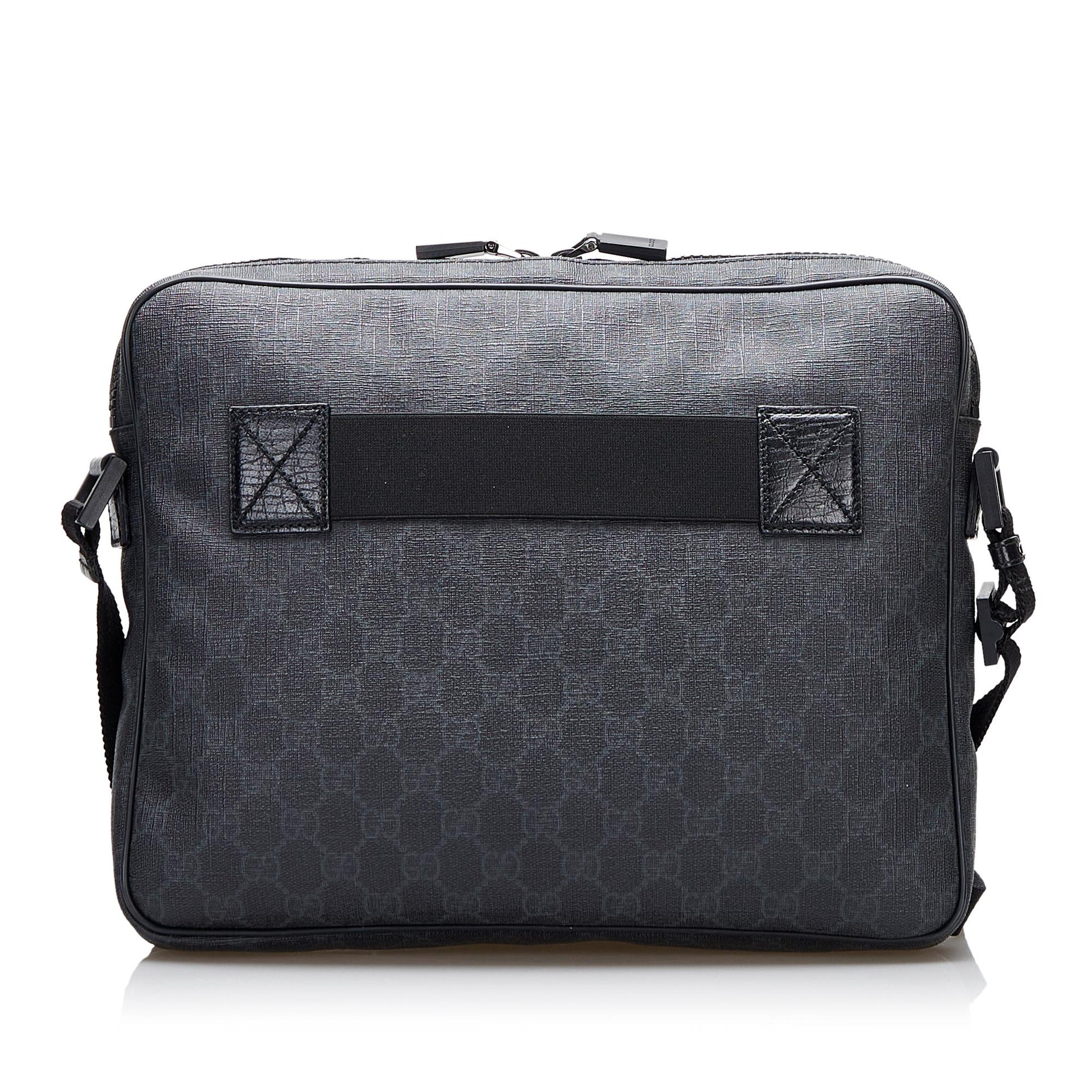 Gucci GG Supreme SHG-pTirmC Canvas Calf Black Crossbody Bag