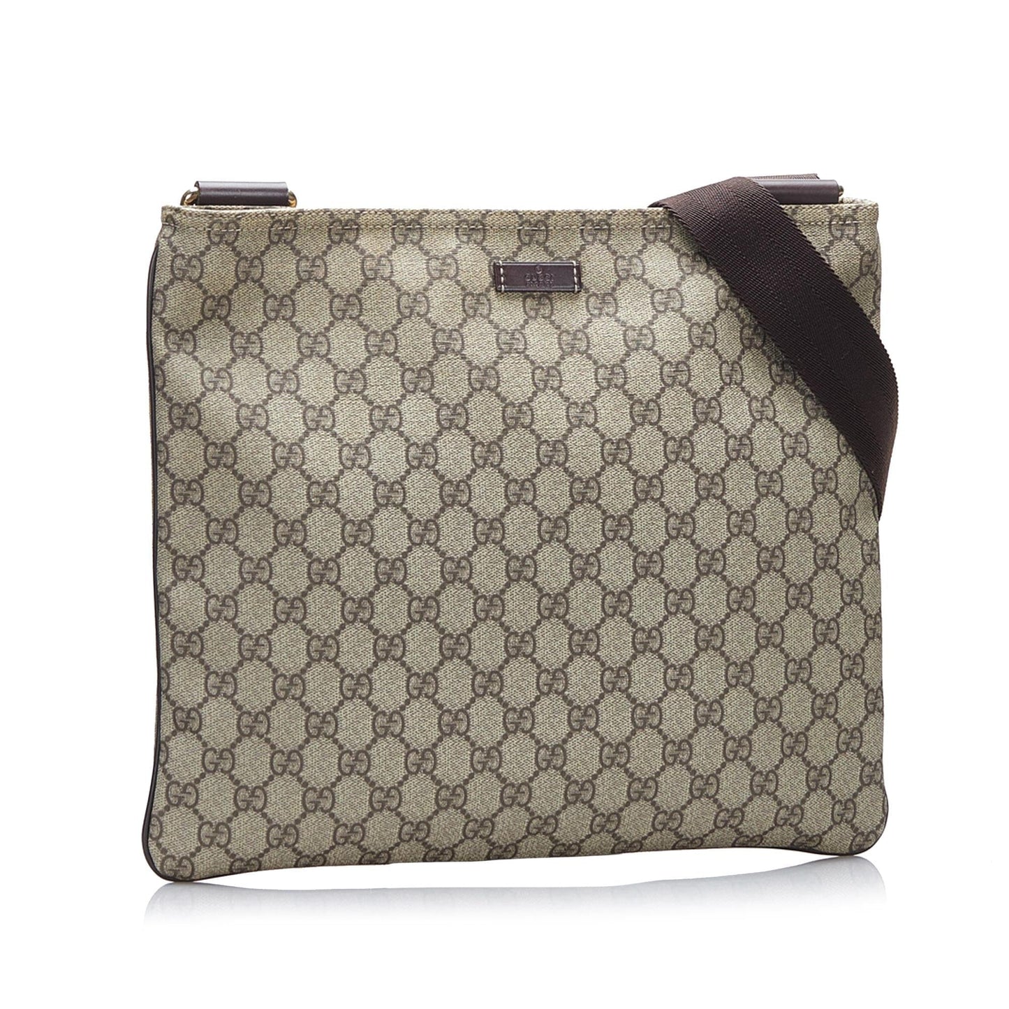 Gucci GG Supreme SHG-3Qq8gv Canvas Brown Crossbody Bag