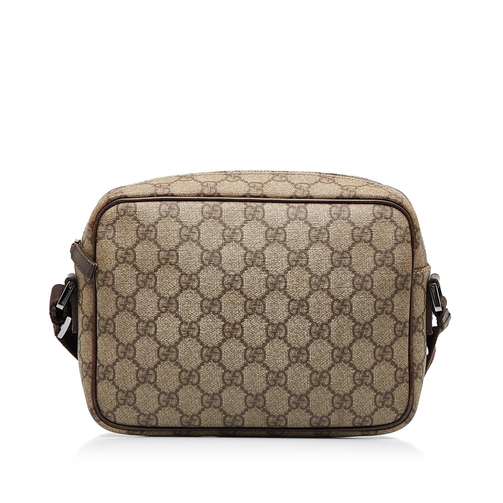 Gucci GG Supreme SHG-Exuv8B Canvas Brown Crossbody Bag