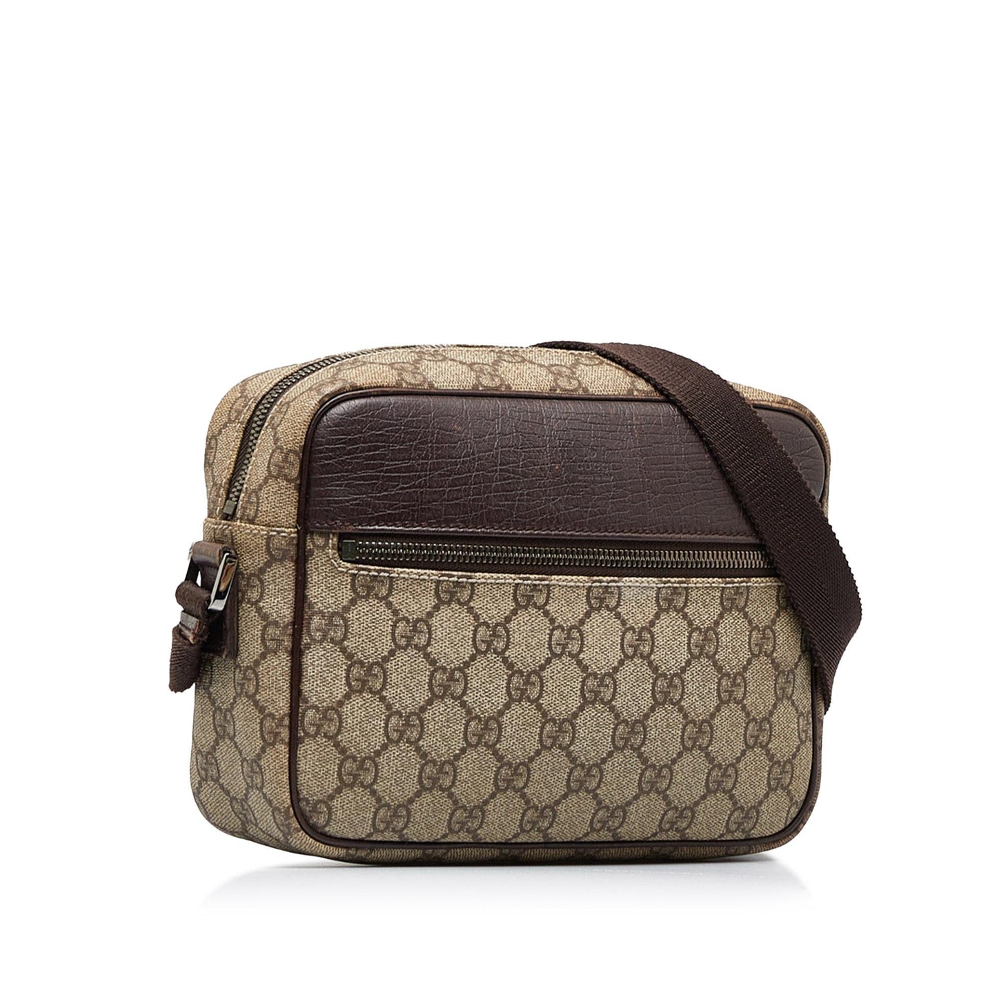 Gucci GG Supreme SHG-Exuv8B Canvas Brown Crossbody Bag