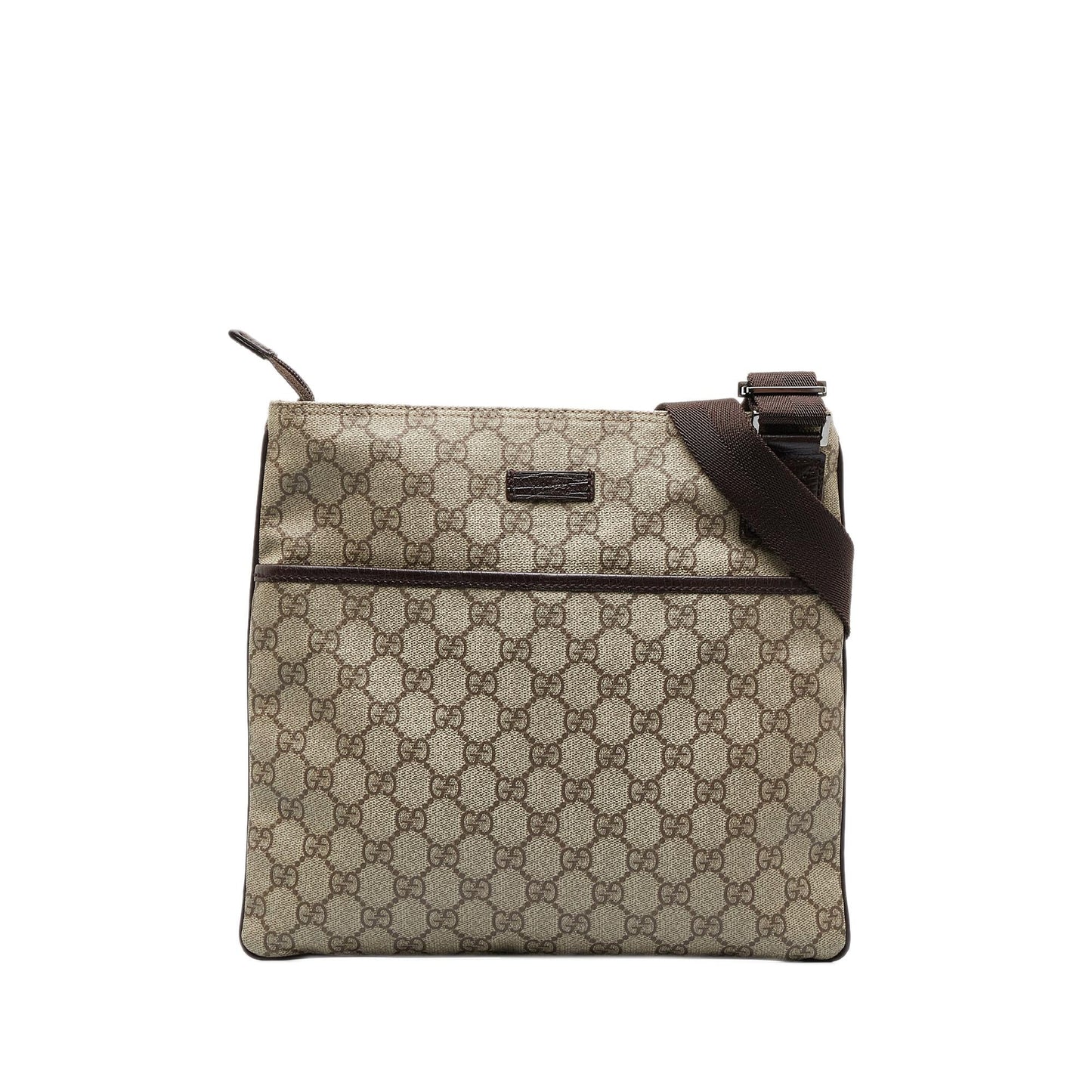 Gucci GG Supreme SHG-48vqcE Canvas Brown Crossbody Bag