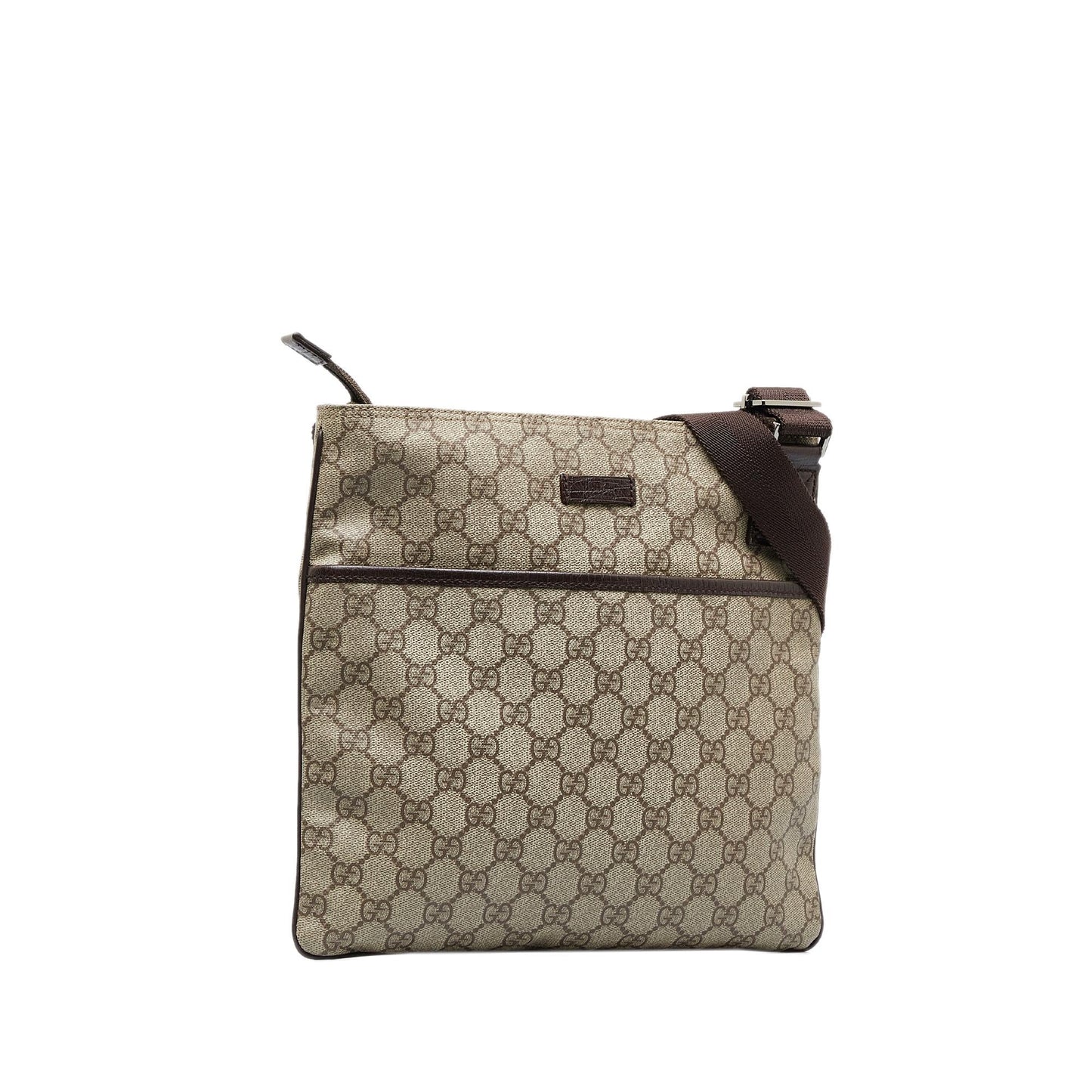Gucci GG Supreme SHG-48vqcE Canvas Brown Crossbody Bag