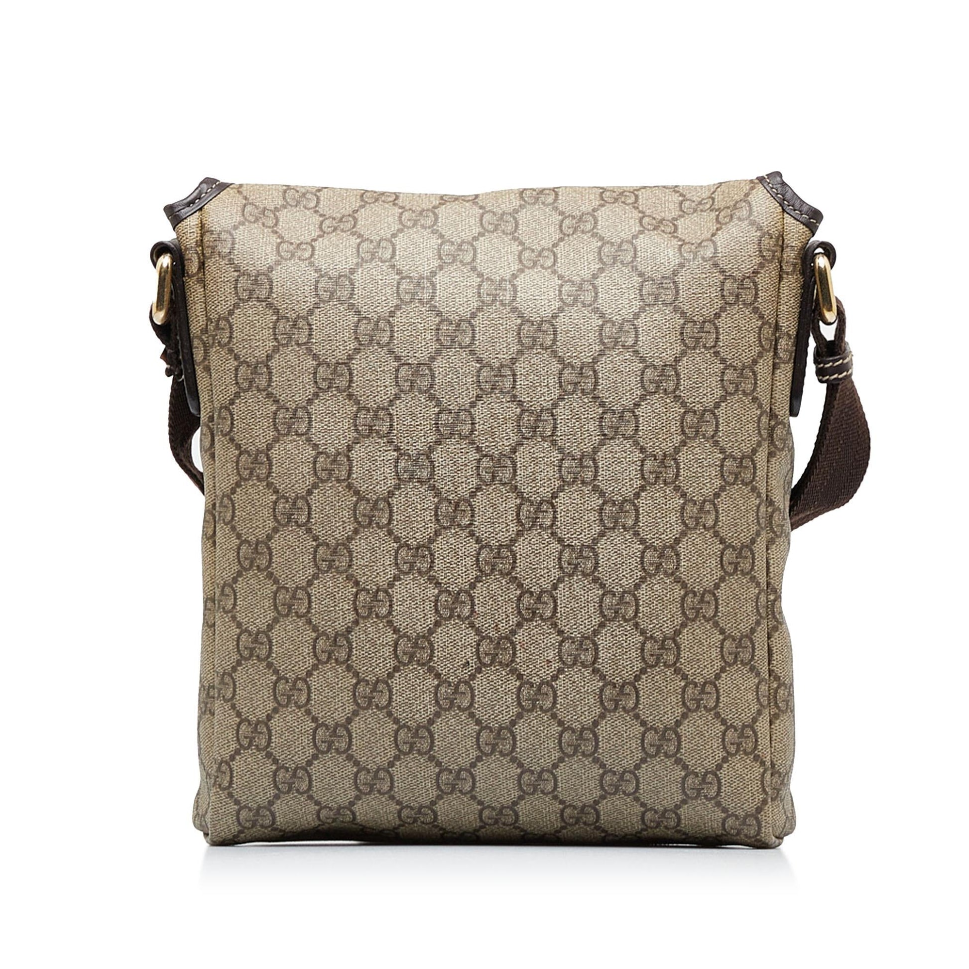 Gucci GG Supreme SHG-PJux71 Canvas Brown Crossbody Bag