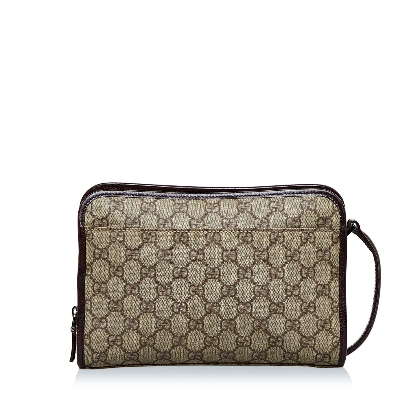 Gucci GG Supreme SHG-4nJmoA Canvas Calf Brown Crossbody Bag