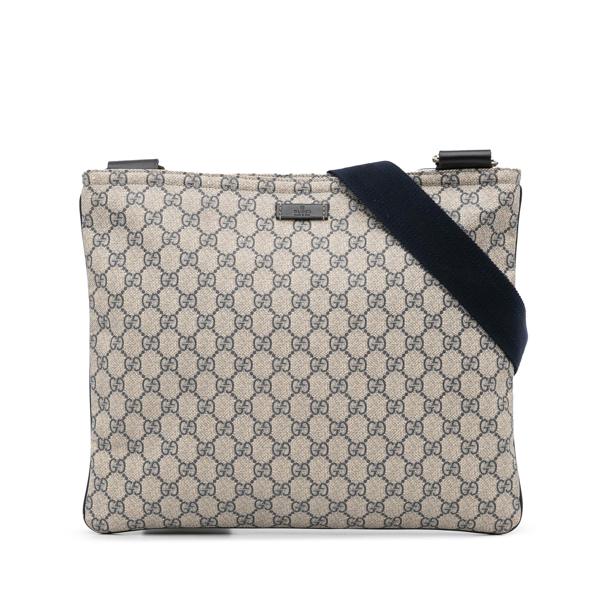 Gucci GG Supreme SHG-kMgXtW Canvas Calf Brown Crossbody Bag