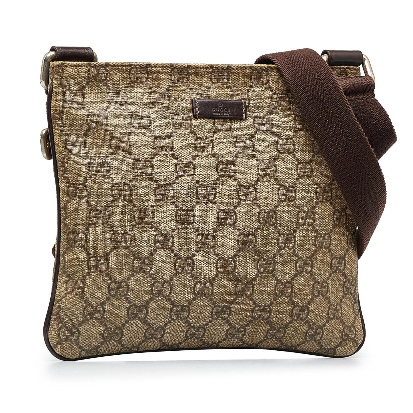 Gucci GG Supreme SHG-TjrCxp Canvas Brown Crossbody Bag