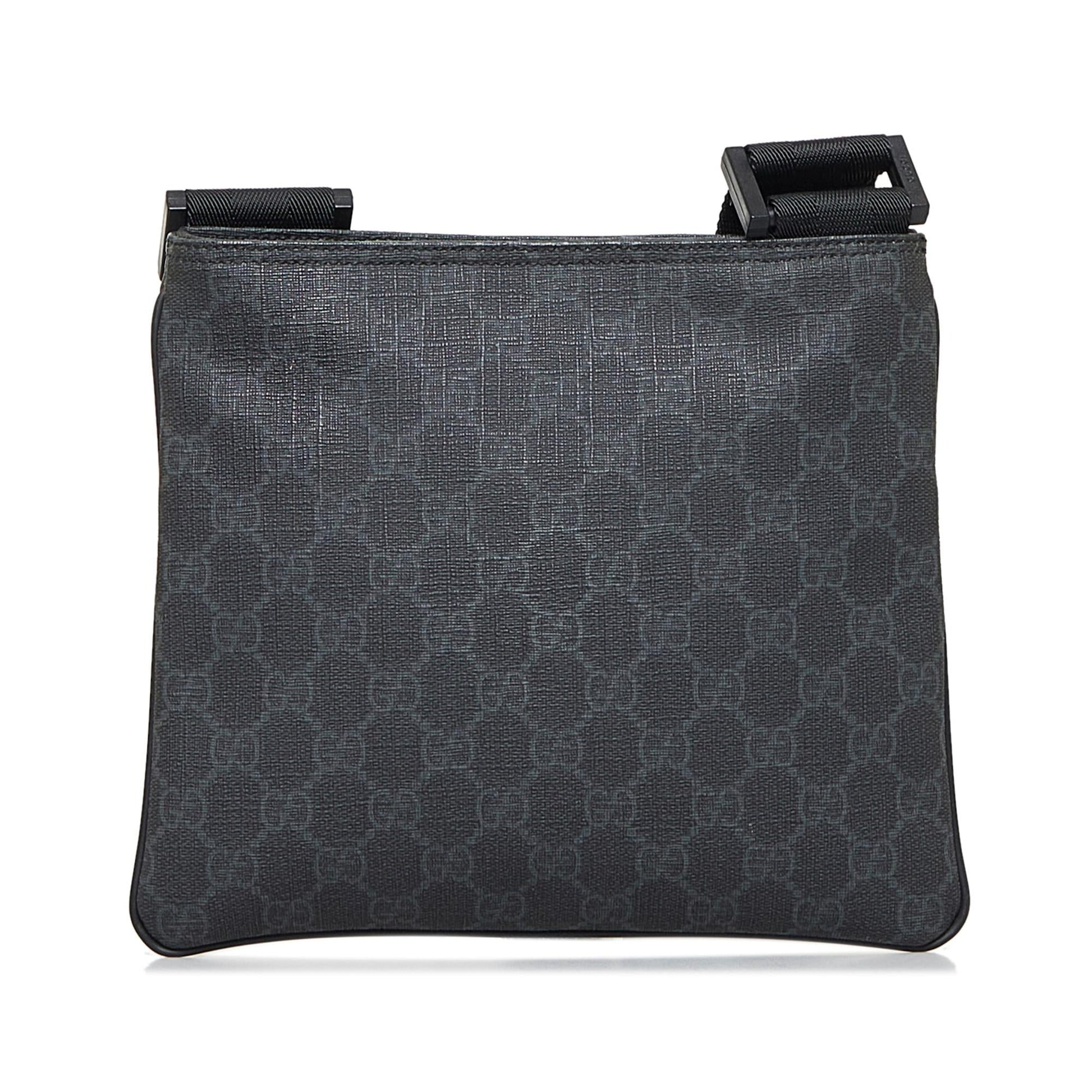 Gucci GG Supreme SHG-AMS5DT Canvas Black Crossbody Bag