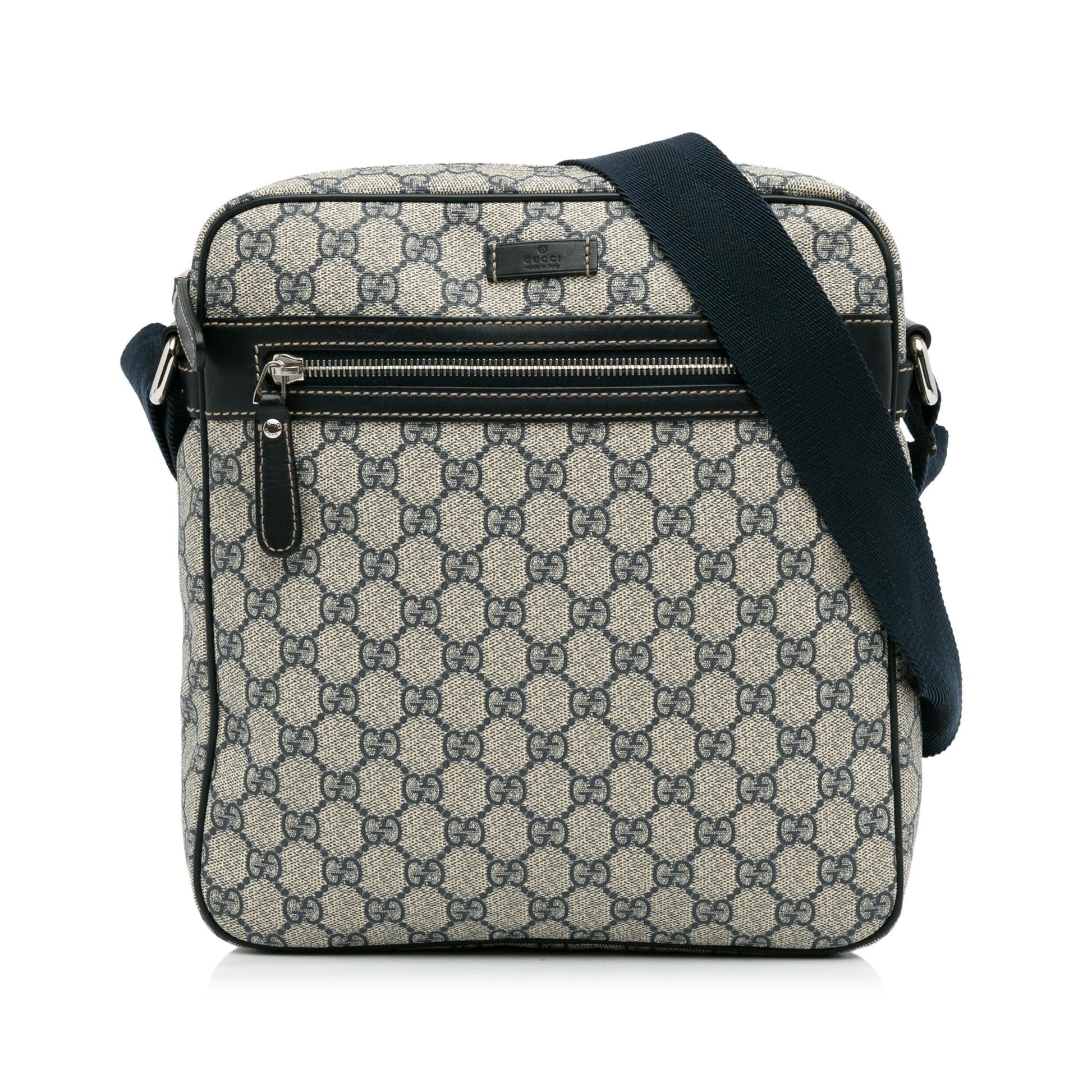 Gucci GG Supreme SHG-qyj5kJ Canvas Grey Crossbody Bag