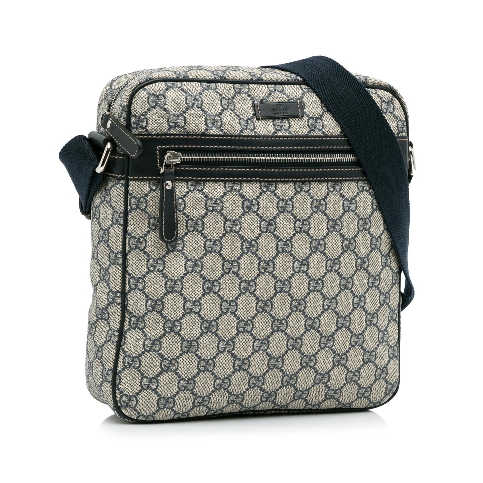Gucci GG Supreme SHG-qyj5kJ Canvas Grey Crossbody Bag