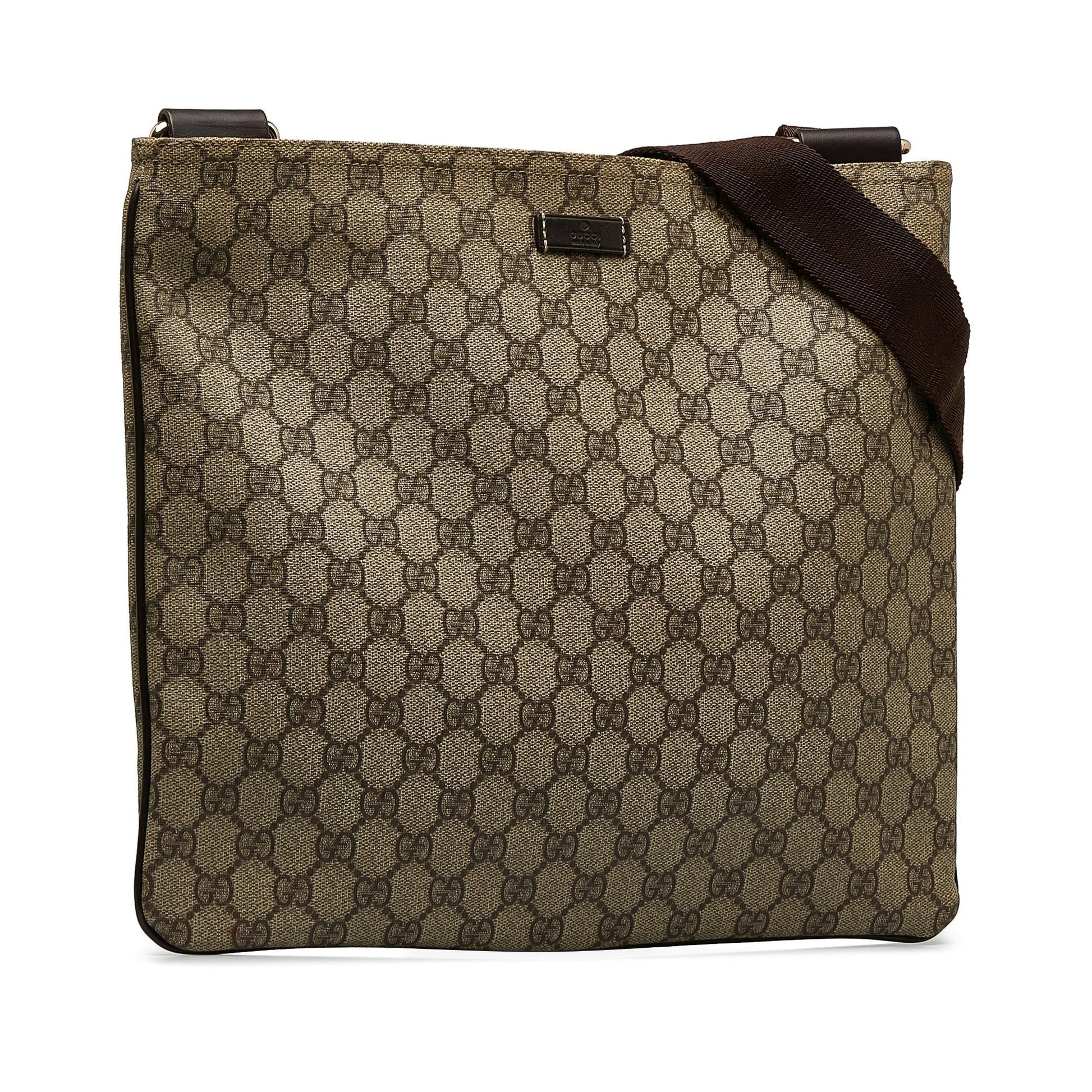Gucci GG Supreme SHG-WX4Fb9 Canvas Brown Crossbody Bag