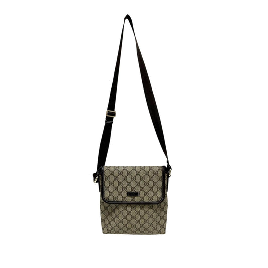 Gucci GG Supreme SHG-ylbS3r Canvas Brown Crossbody Bag